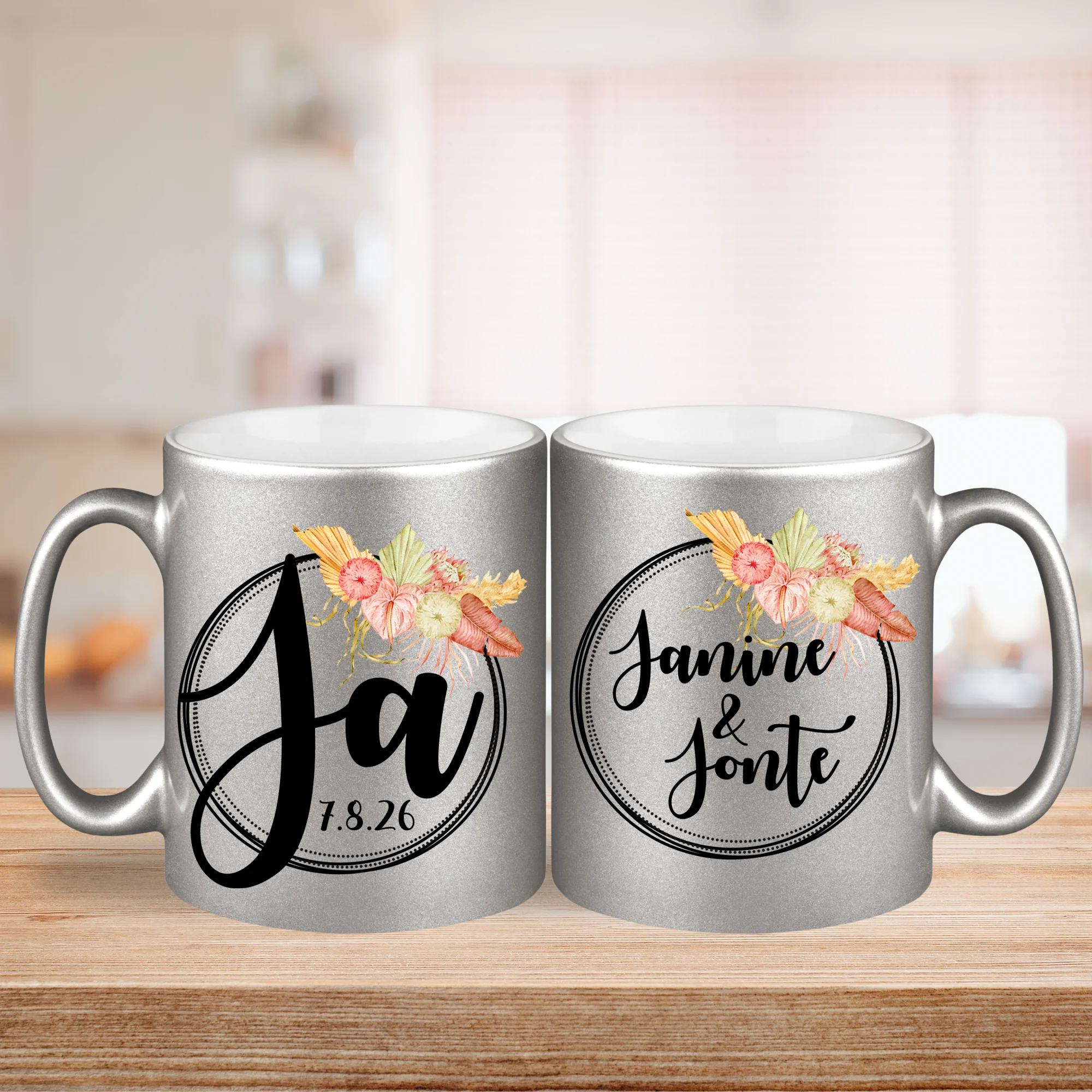 Hochzeitsgeschenk - Geschenkset Zwei Tassen - Image 4
