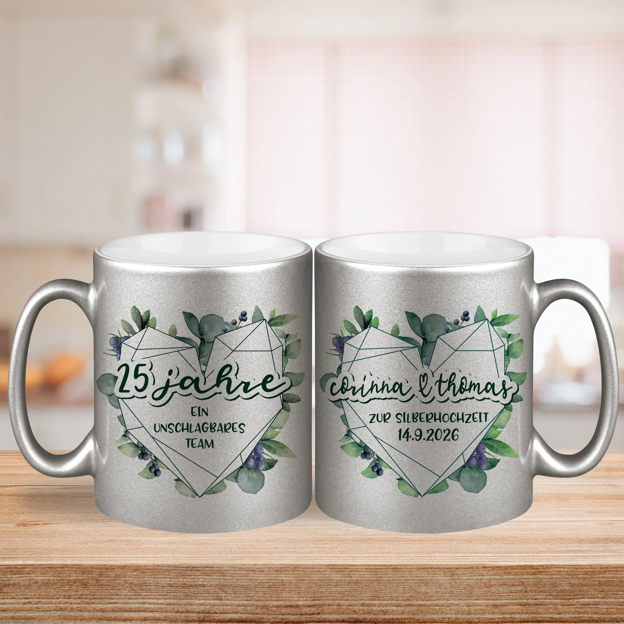 Hochzeitsgeschenk - Geschenkset Zwei Tassen - Image 5