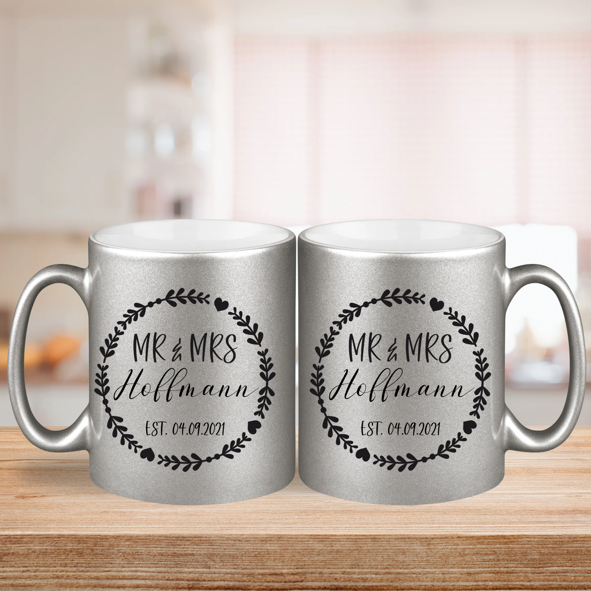 Hochzeitsgeschenk - Geschenkset Zwei Tassen - Image 3