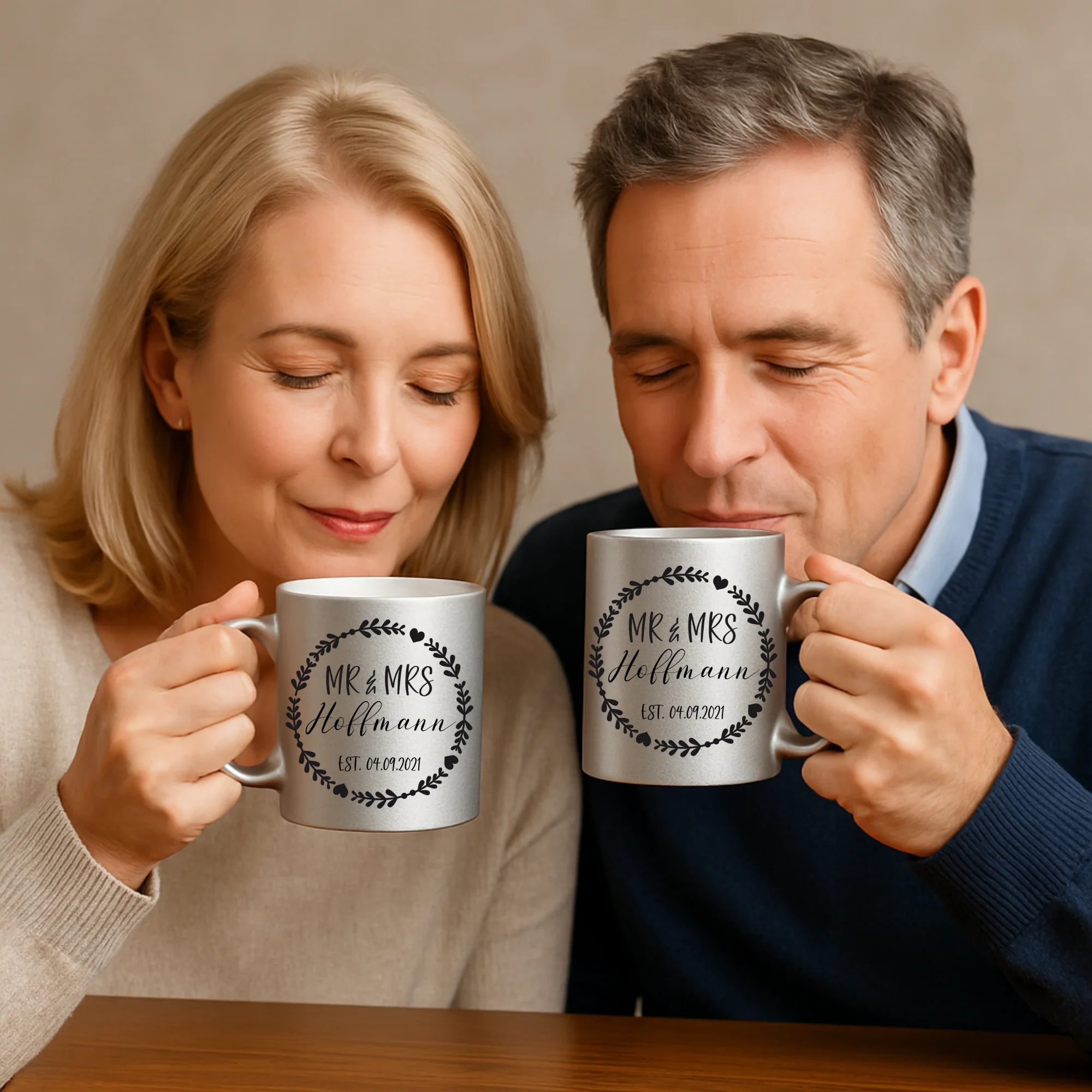Hochzeitsgeschenk - Geschenkset Zwei Tassen - Image 6