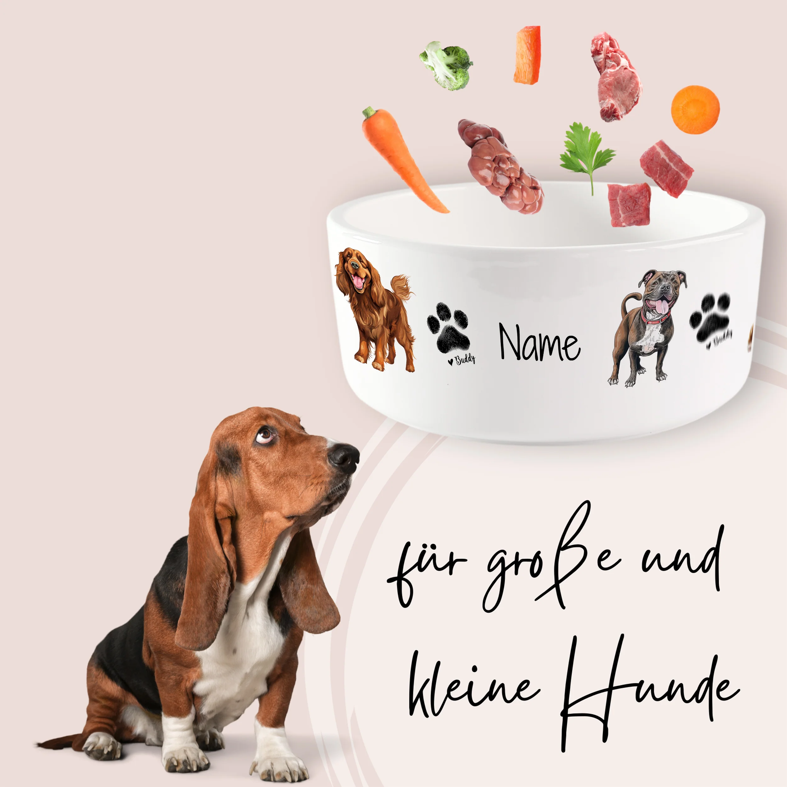 Hundenapf mit Tiermotiven - Für treue Freunde - Image 2