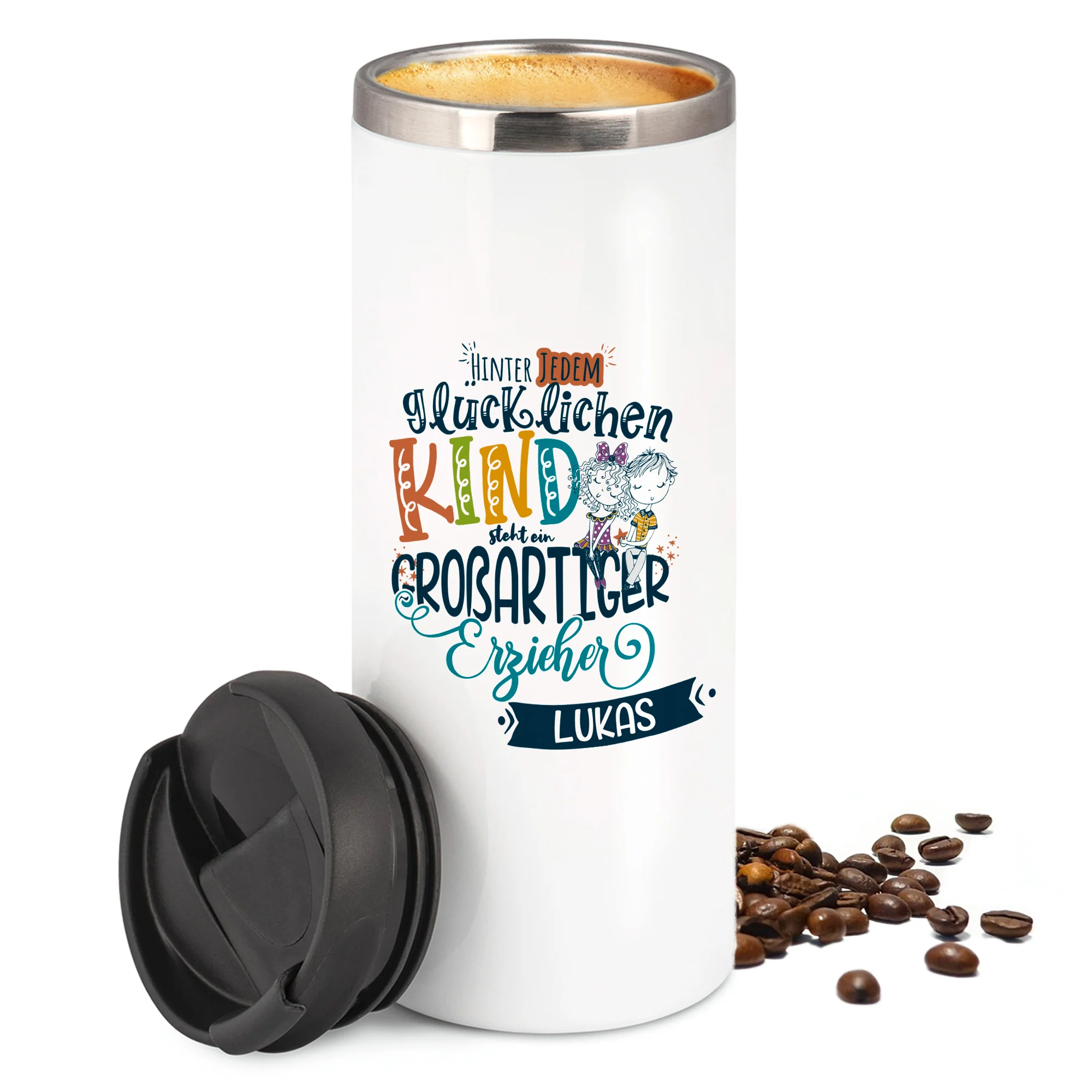 Kaffeebecher Hinter jedem glücklichen Kind - Image 4