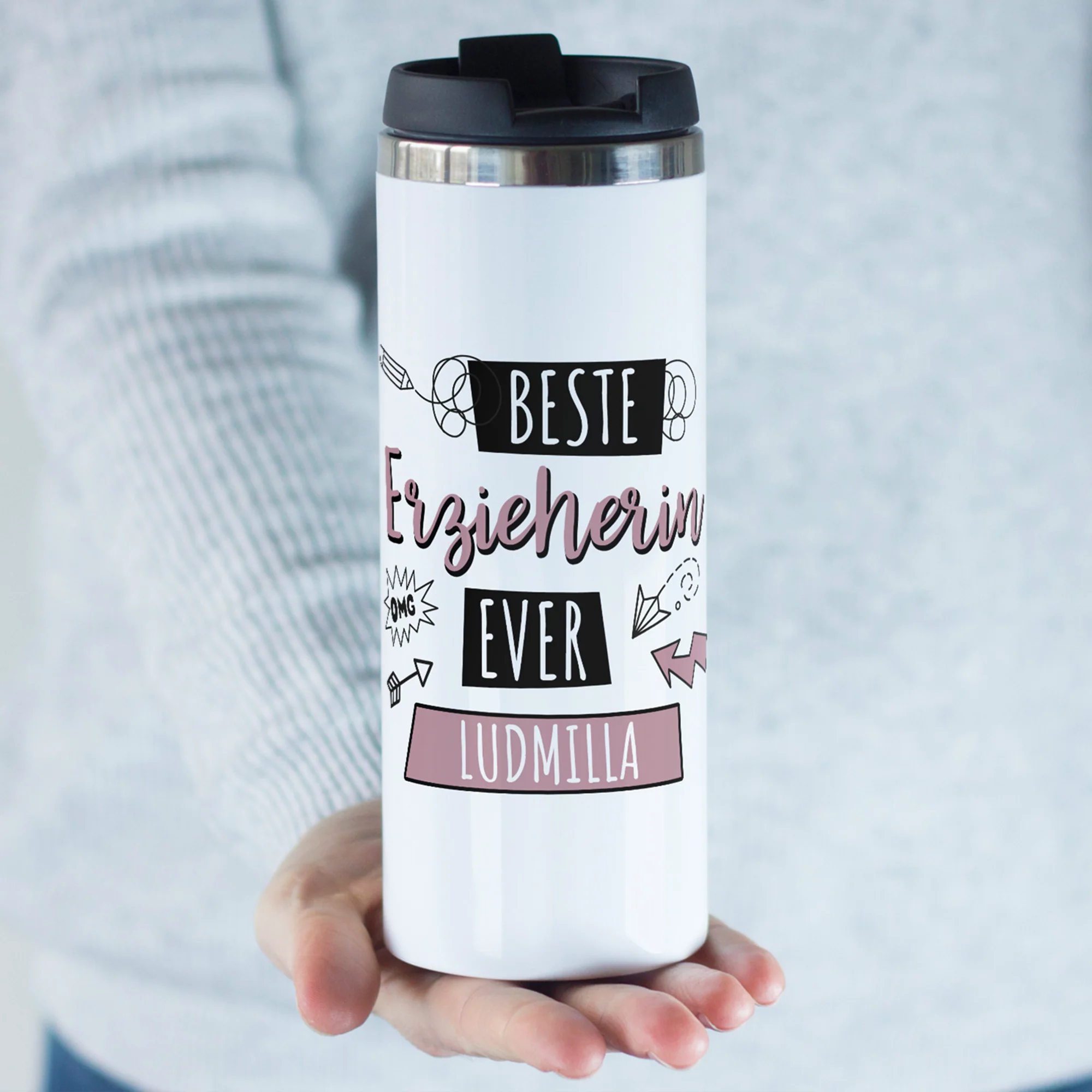 Kaffeebecher Beste Erzieherin ever - Image 3