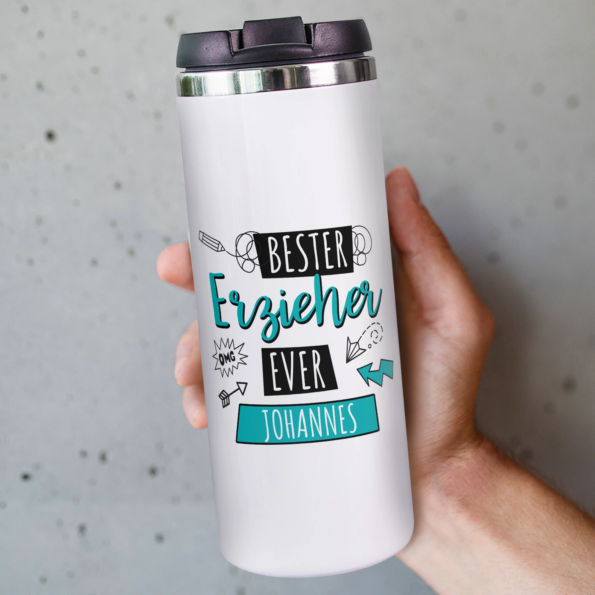 Kaffeebecher Bester Erzieher ever - Image 3