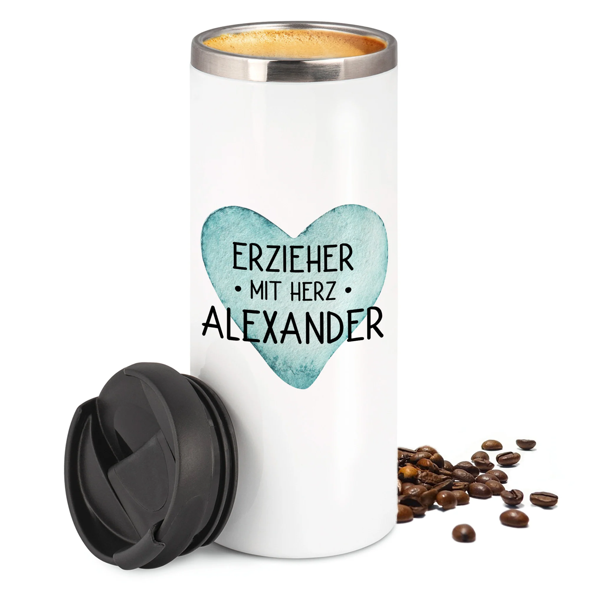 Kaffeebecher Erzieher mit Herz - Image 3