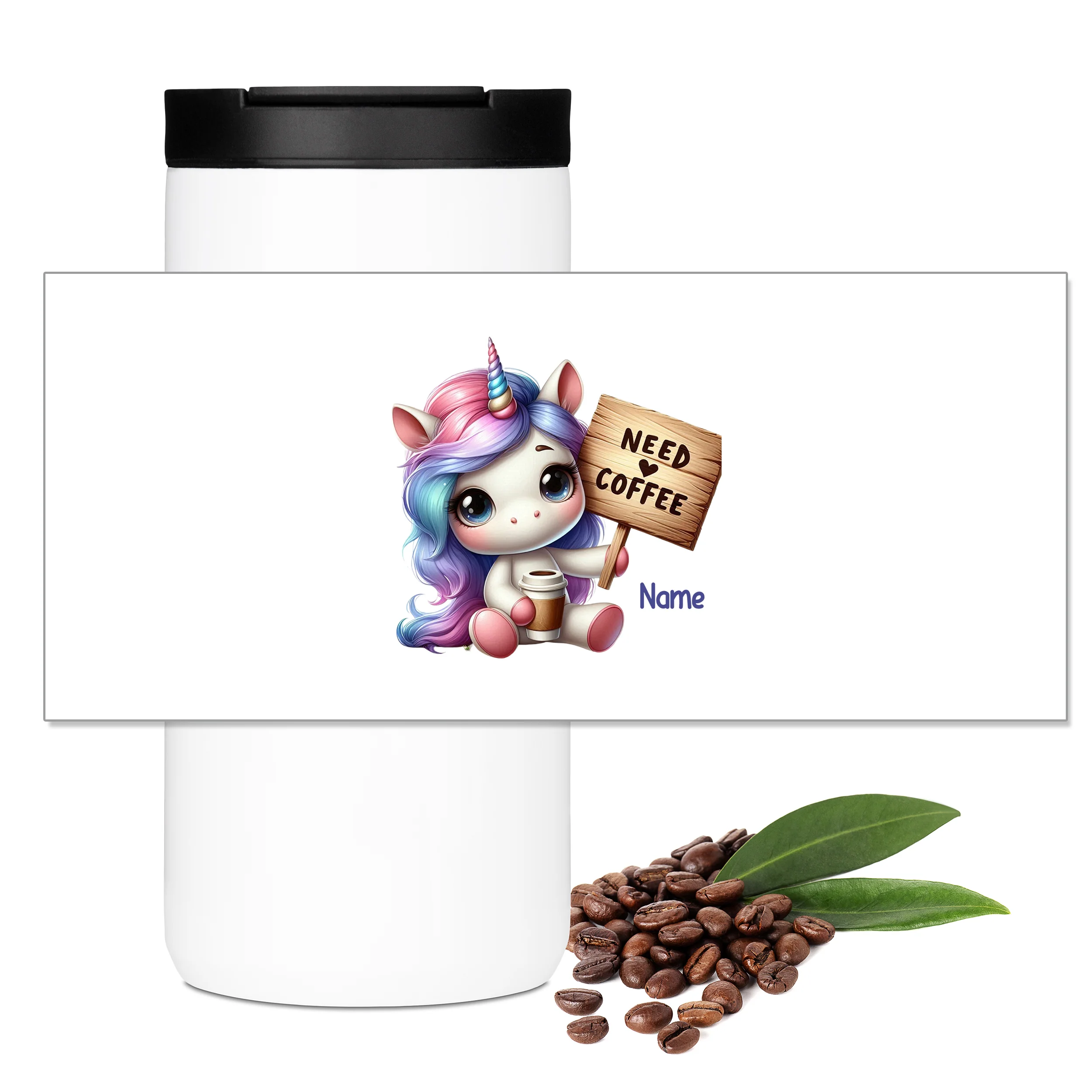 Kaffeebecher Einhorn mit Kaffeetasse - Image 3