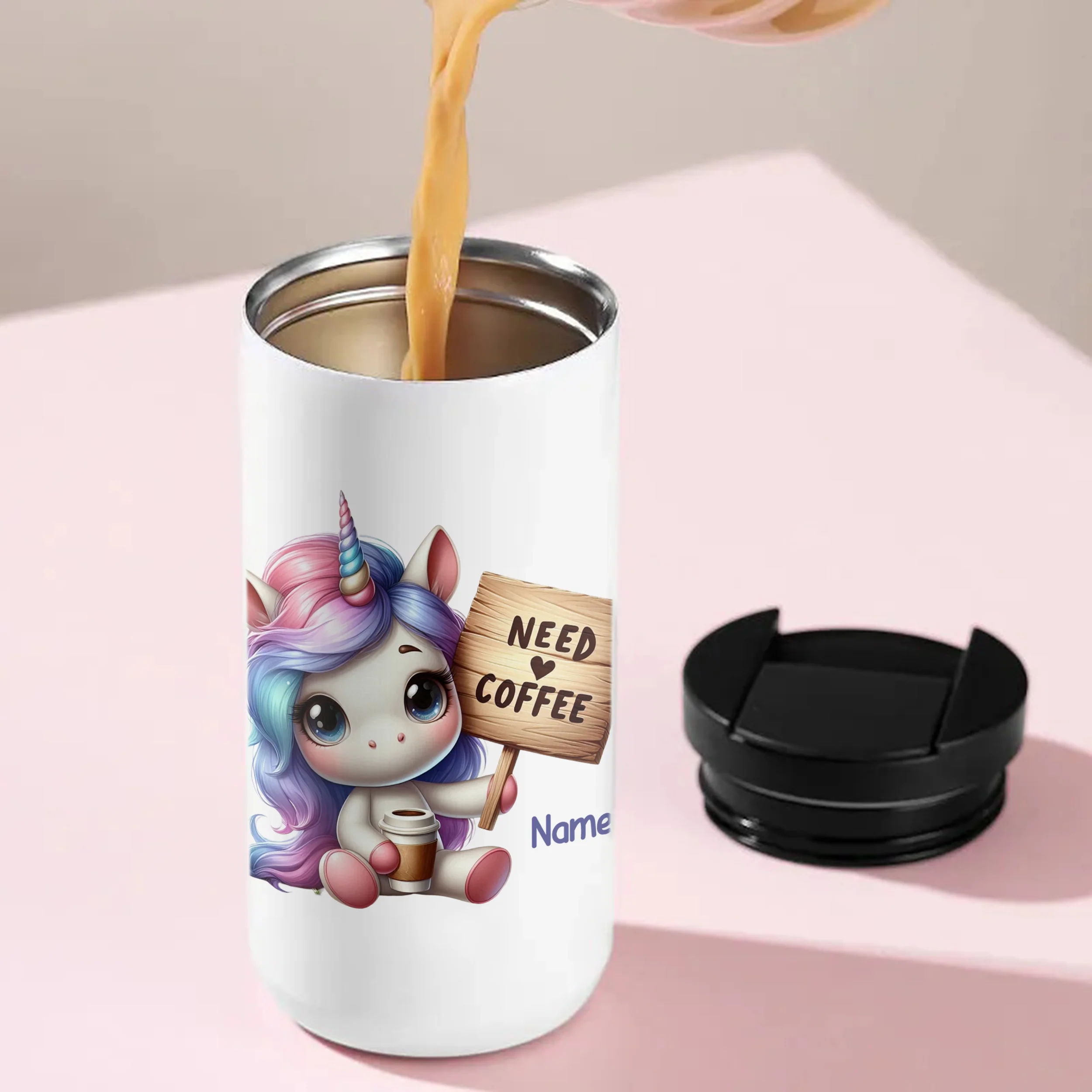 Kaffeebecher Einhorn mit Kaffeetasse - Image 5