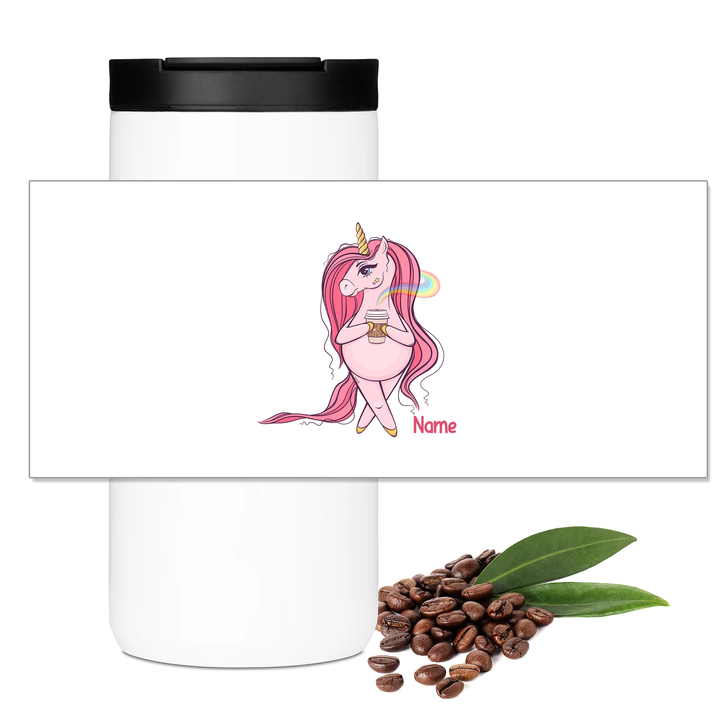 Kaffeebecher Einhorn mit Regenbogen - Image 3