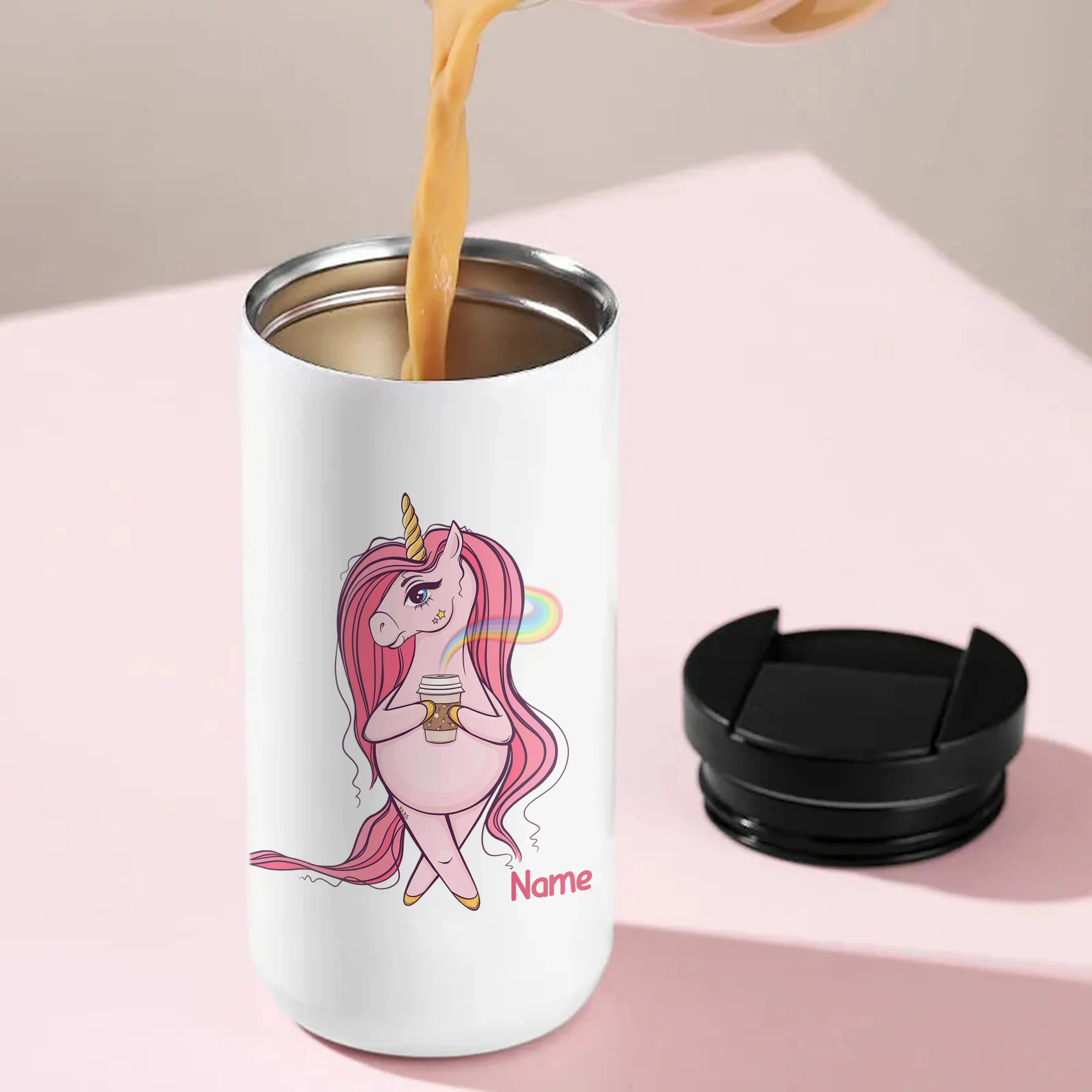 Kaffeebecher Einhorn mit Regenbogen - Image 5