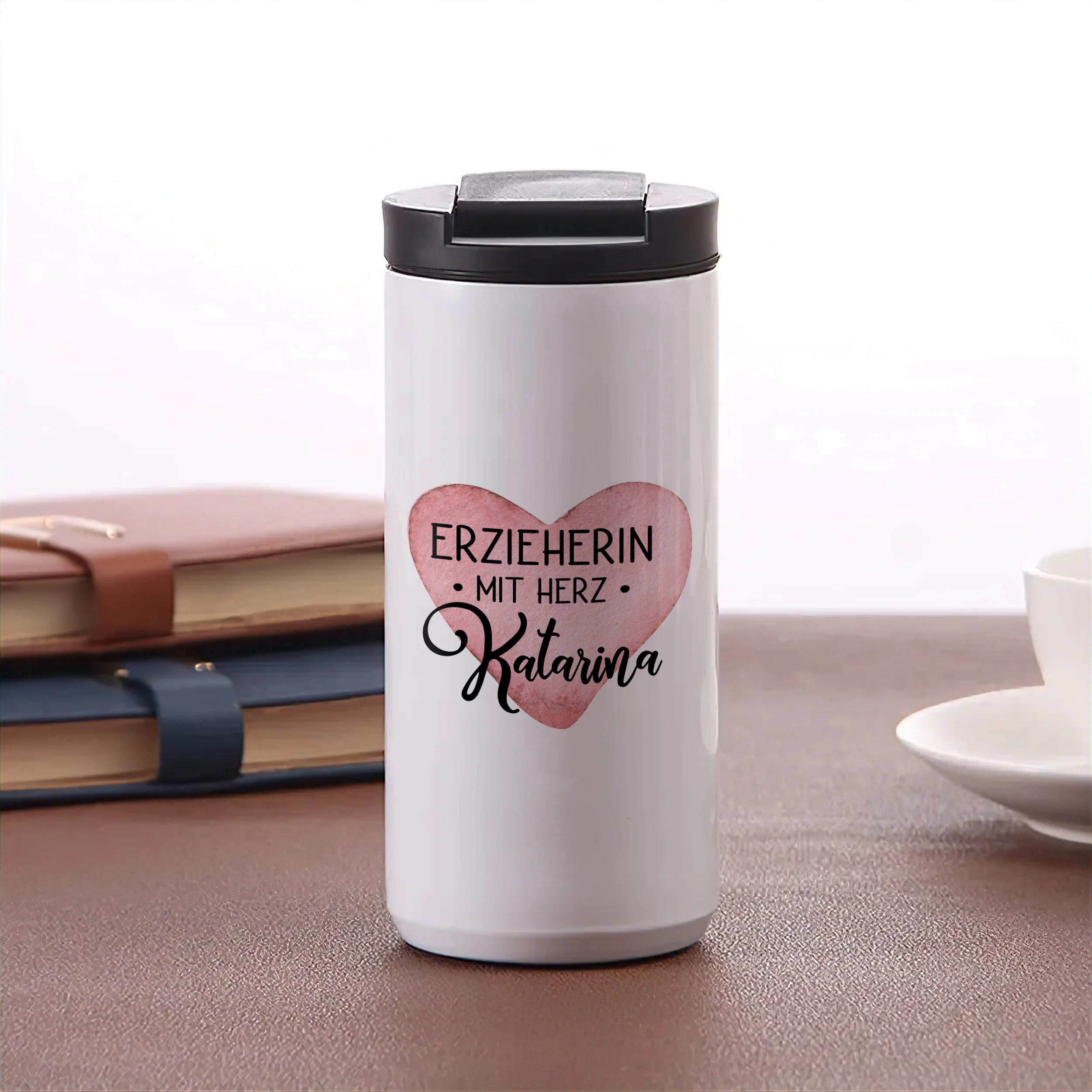 Kaffeebecher Erzieherinnen mit Herz - Image 4