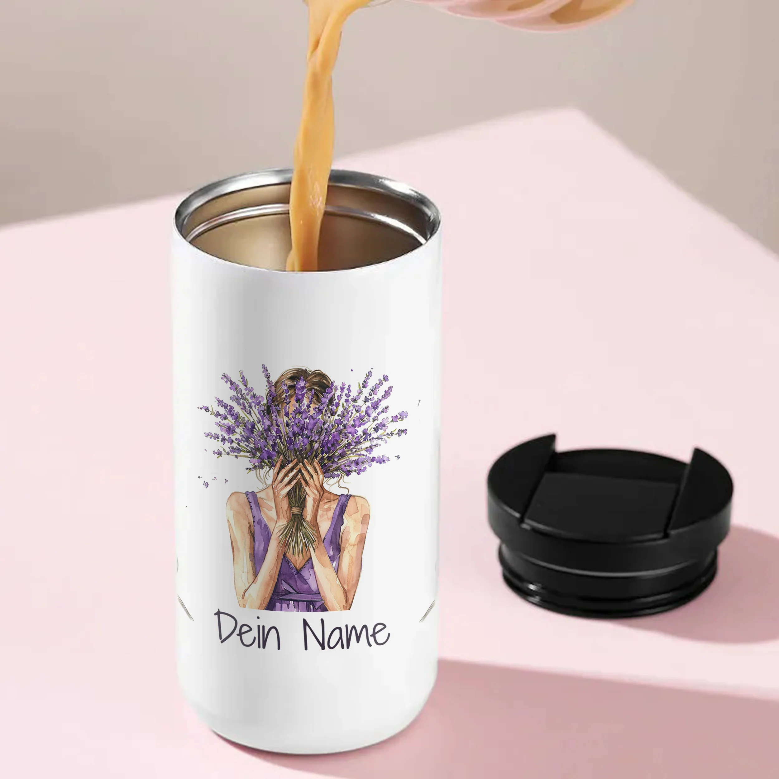 Kaffeebecher Lavendel Motiv - Image 5
