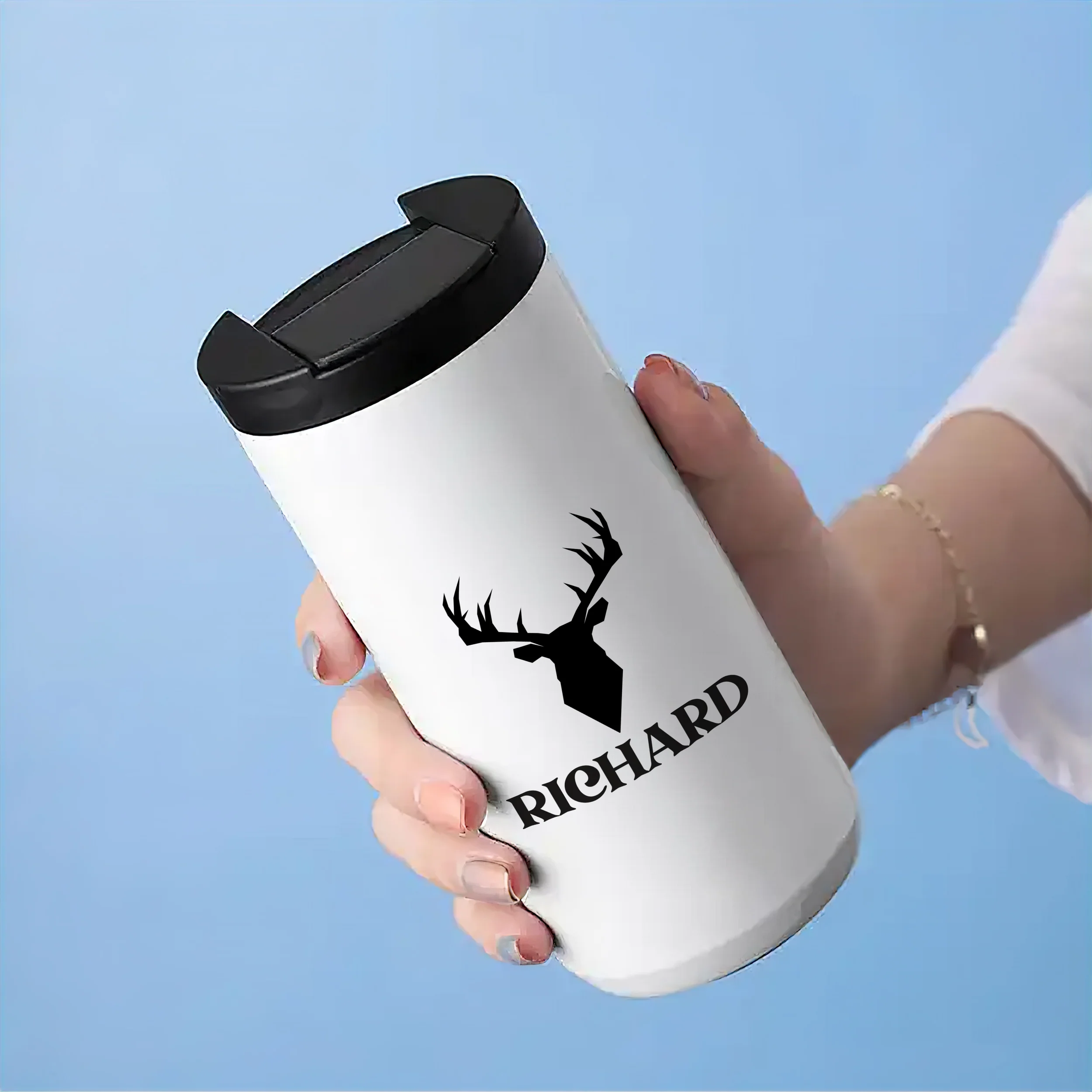 Kaffeebecher mit Hirschmotiv - Für Kaffeeliebhaber unterwegs - Image 3
