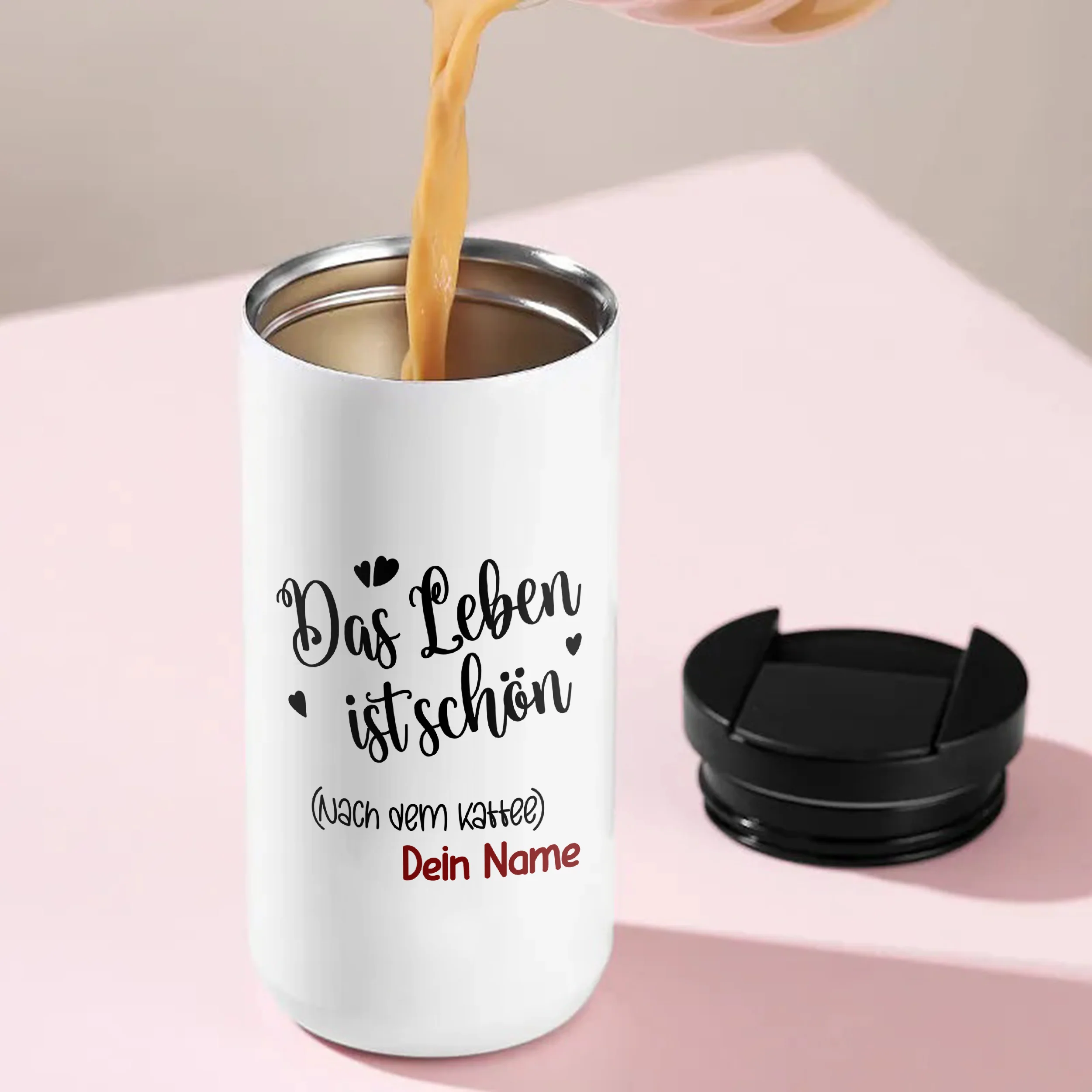 Kaffeebecher mit Motiv "Das Leben ist schön" - Image 5