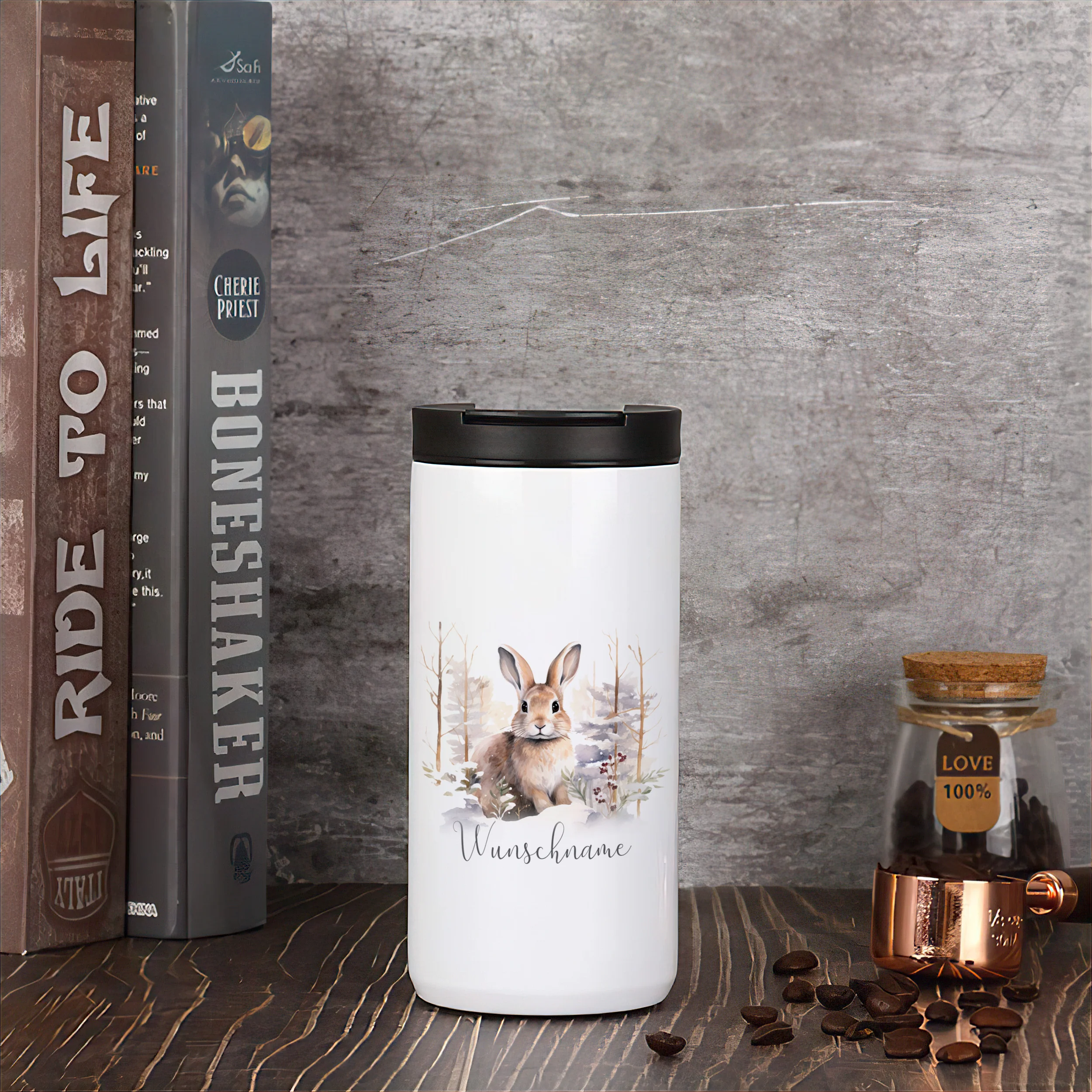 Kaffeebecher mit niedlichem Hasen - Image 4