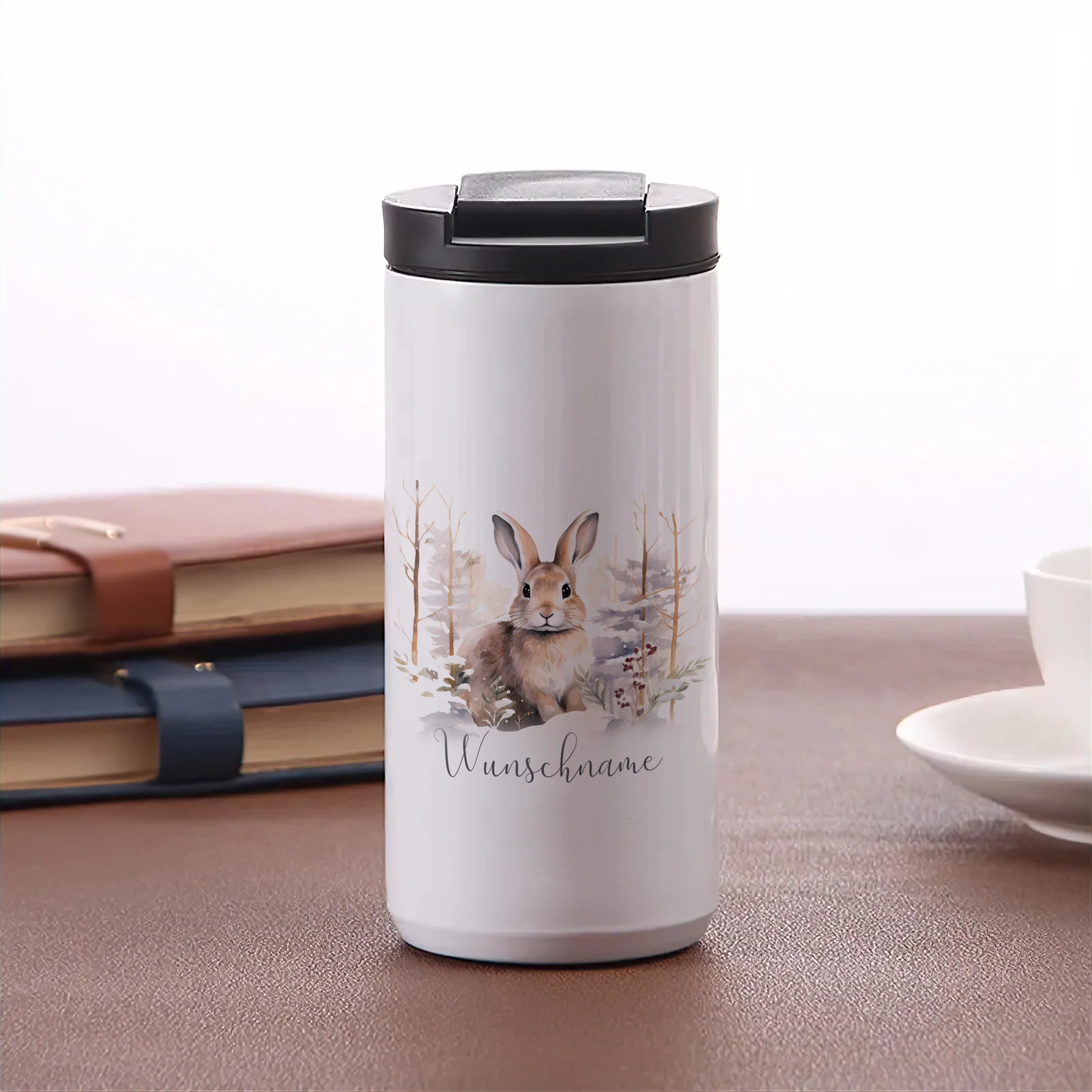 Kaffeebecher mit niedlichem Hasen - Image 5