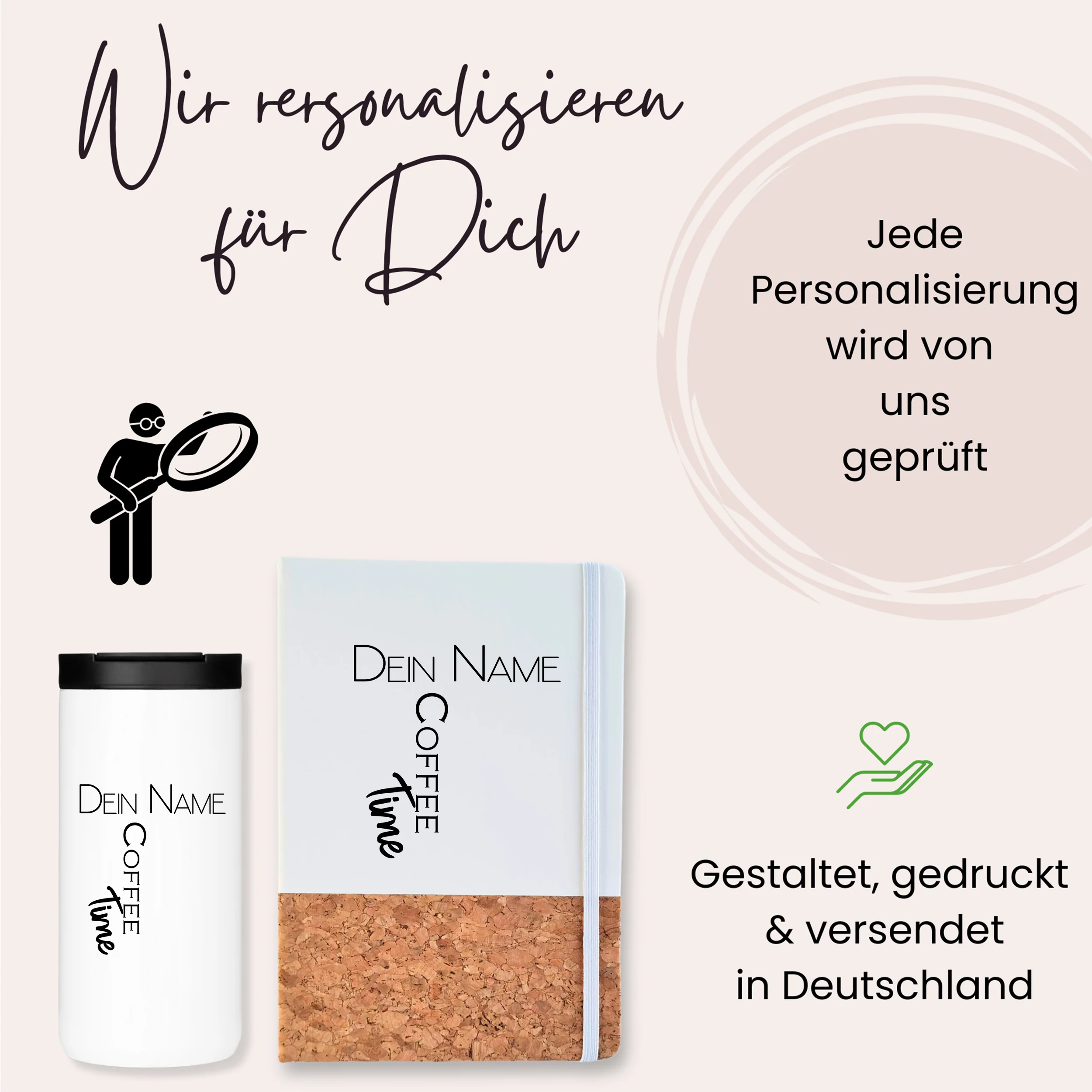 Kaffeebecher mit Notizbuch - Coffee Time - Image 2