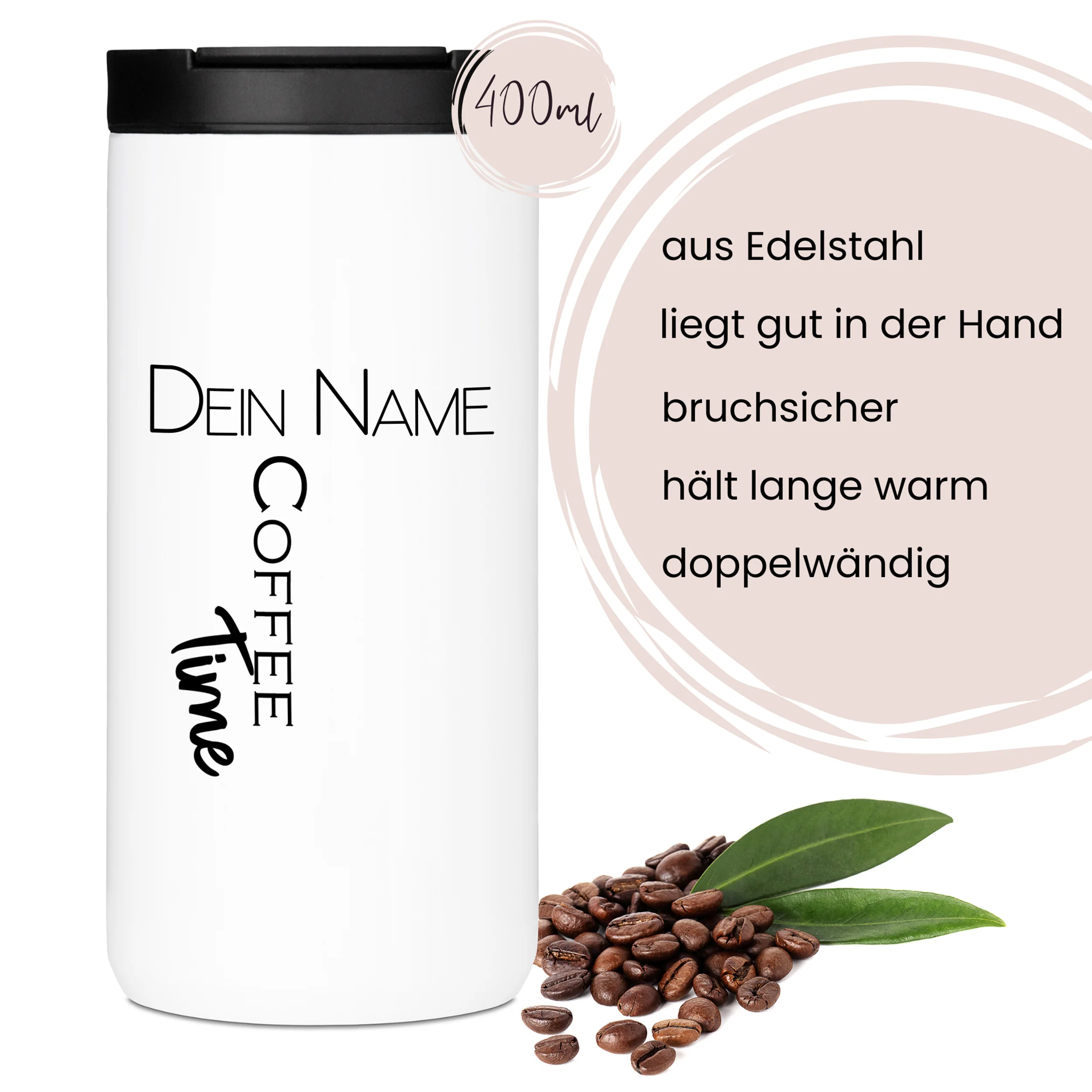 Kaffeebecher mit Notizbuch - Coffee Time - Image 3