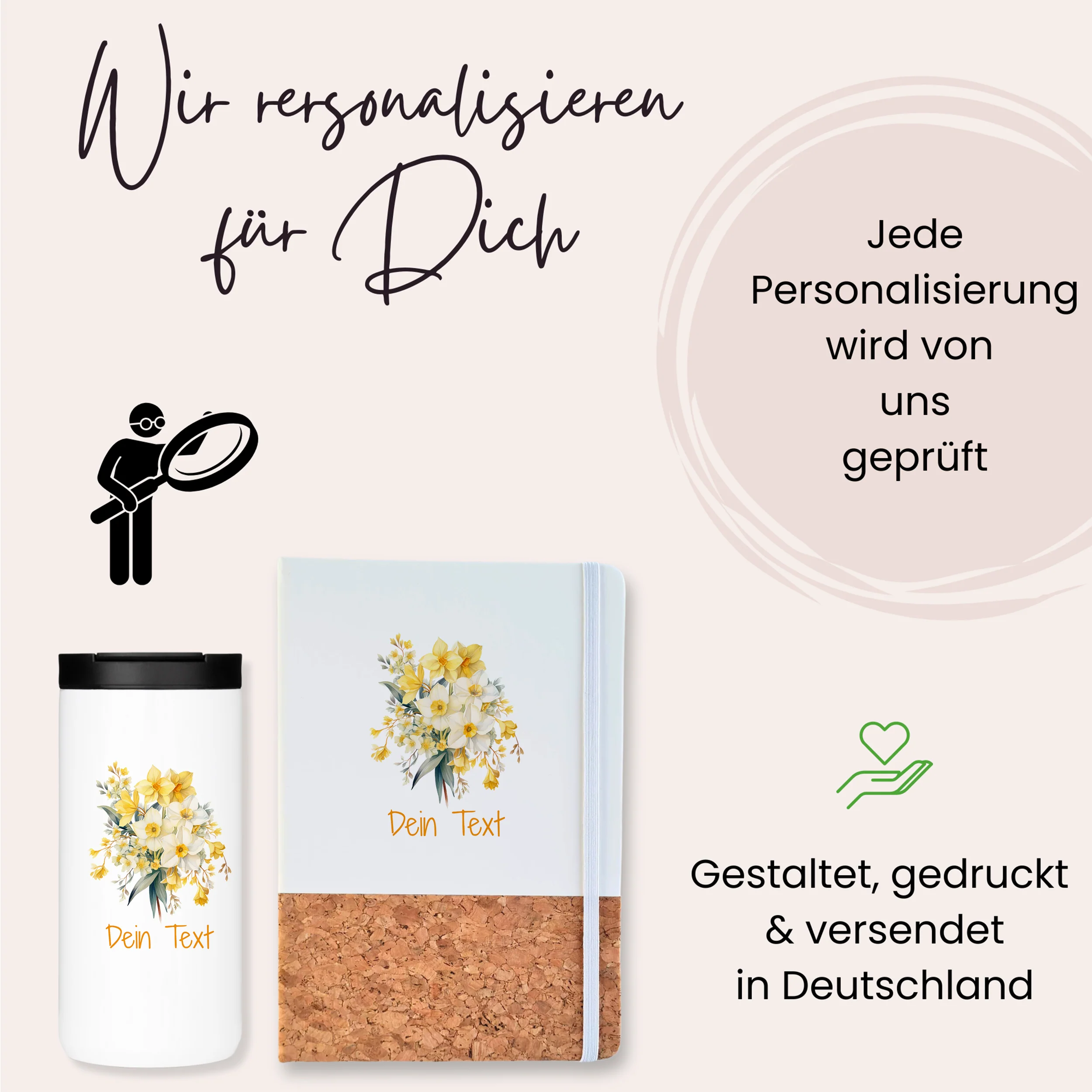 Kaffeebecher mit Notizbuch - Frühlingshafte Inspiration - Image 3