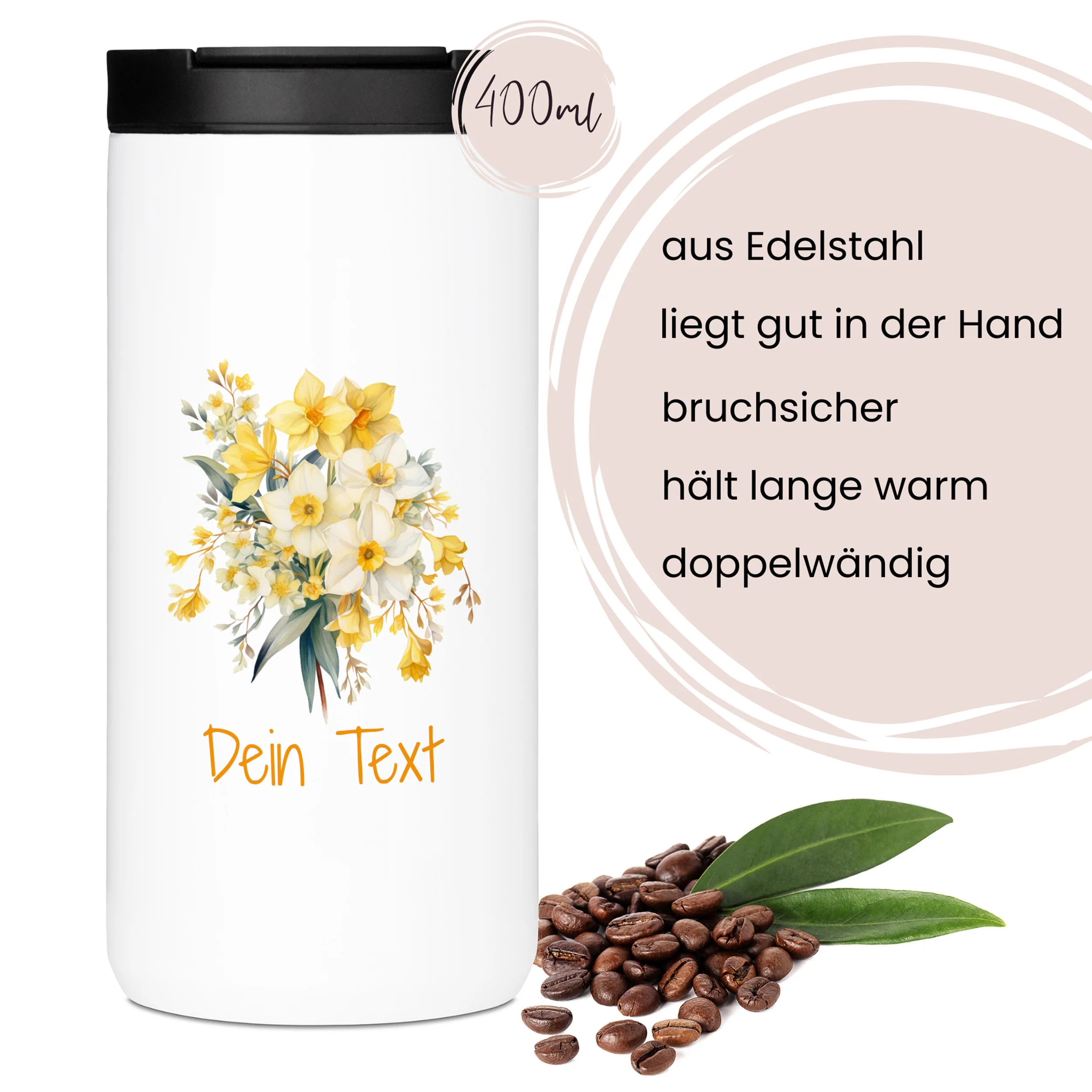Kaffeebecher mit Notizbuch - Frühlingshafte Inspiration - Image 4