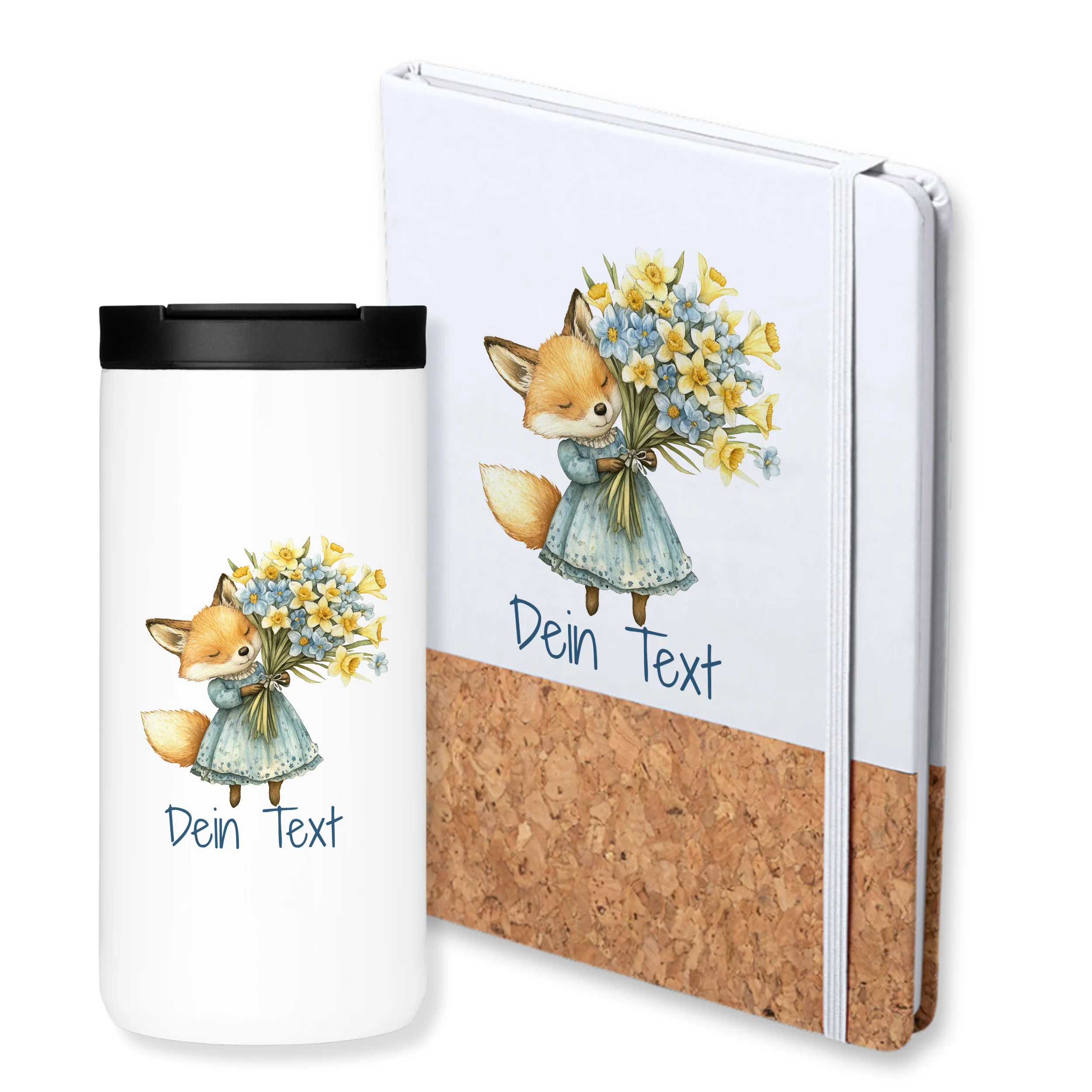 Kaffeebecher mit Notizbuch - Fuchs - Image 2