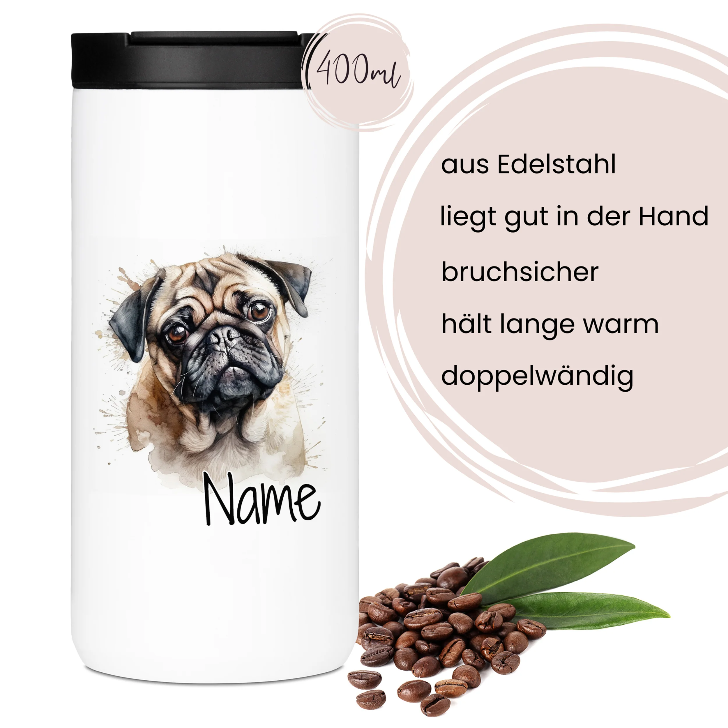 Kaffeebecher Mops - Image 4