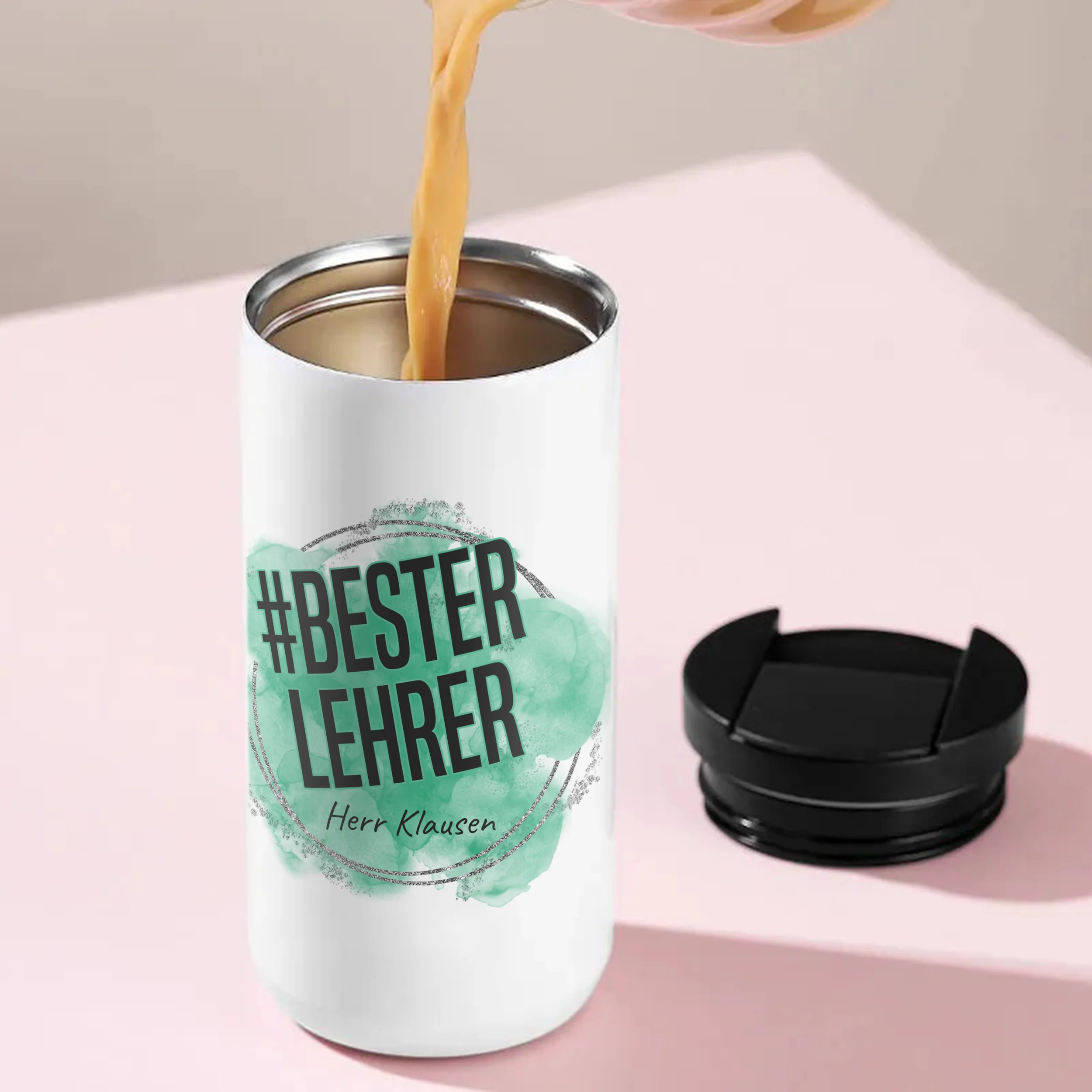 Kaffeebecher Thermo #Bester Lehrer - Image 4