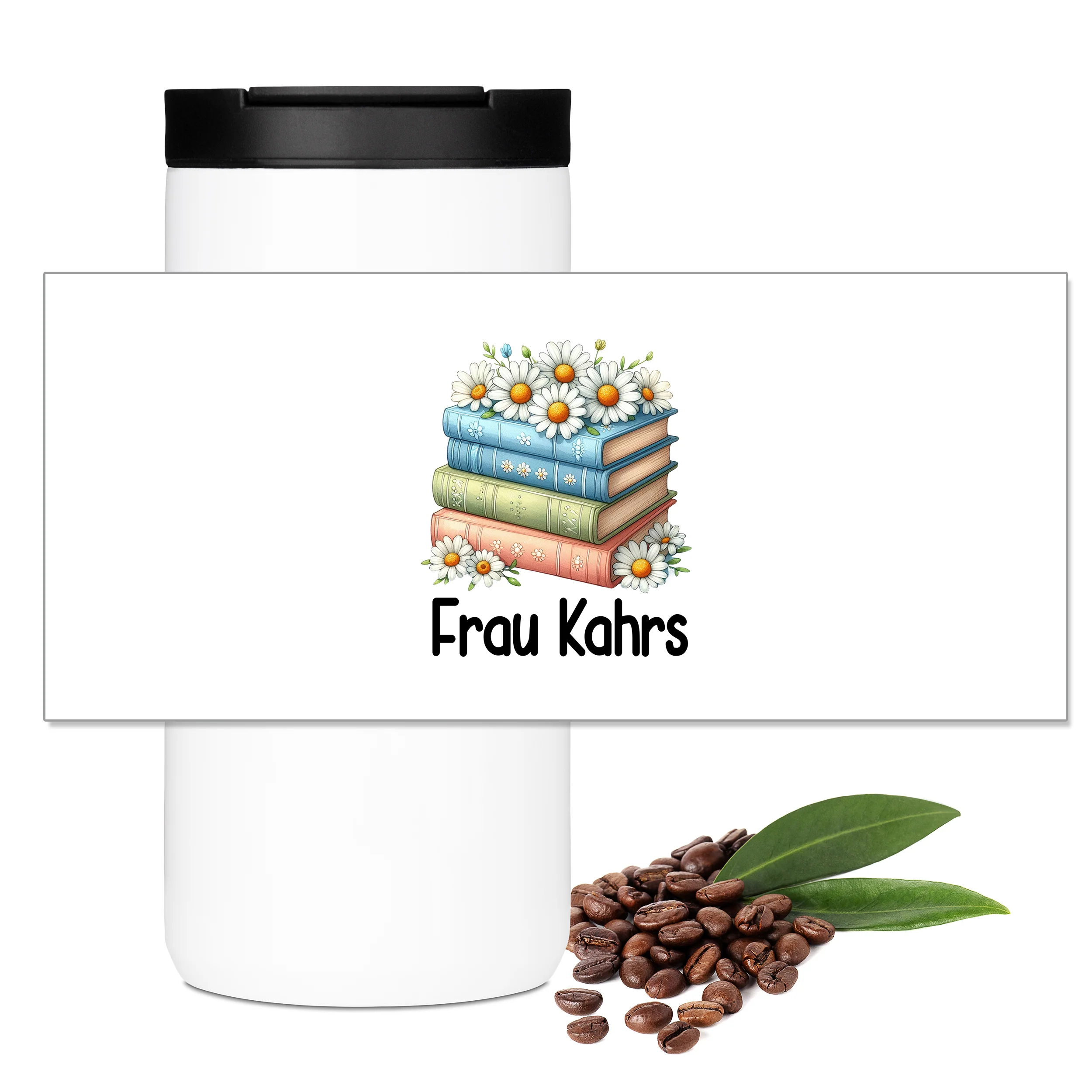 Kaffeebecher Thermo mit Bücher-Motiv - Image 3