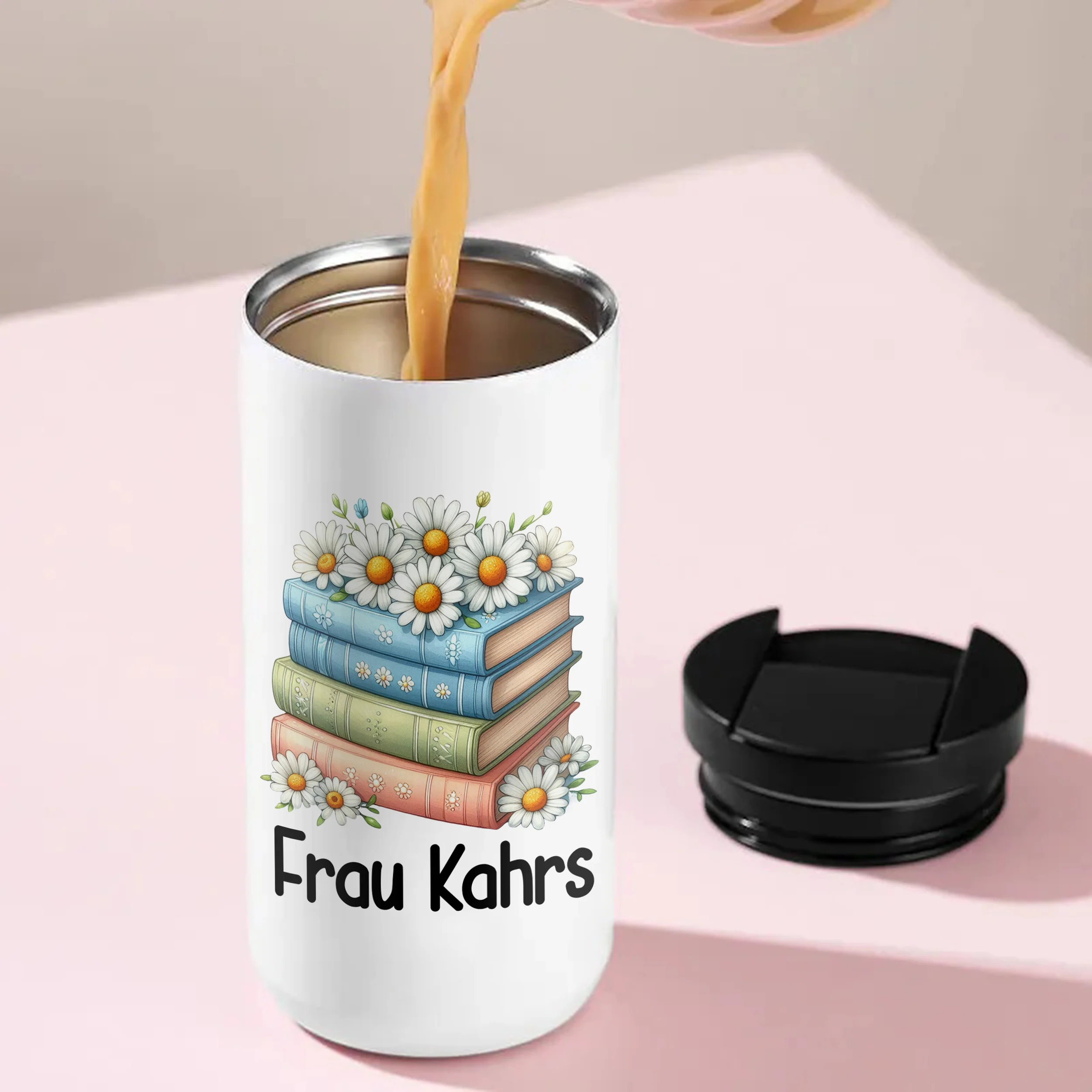 Kaffeebecher Thermo mit Bücher-Motiv - Image 4