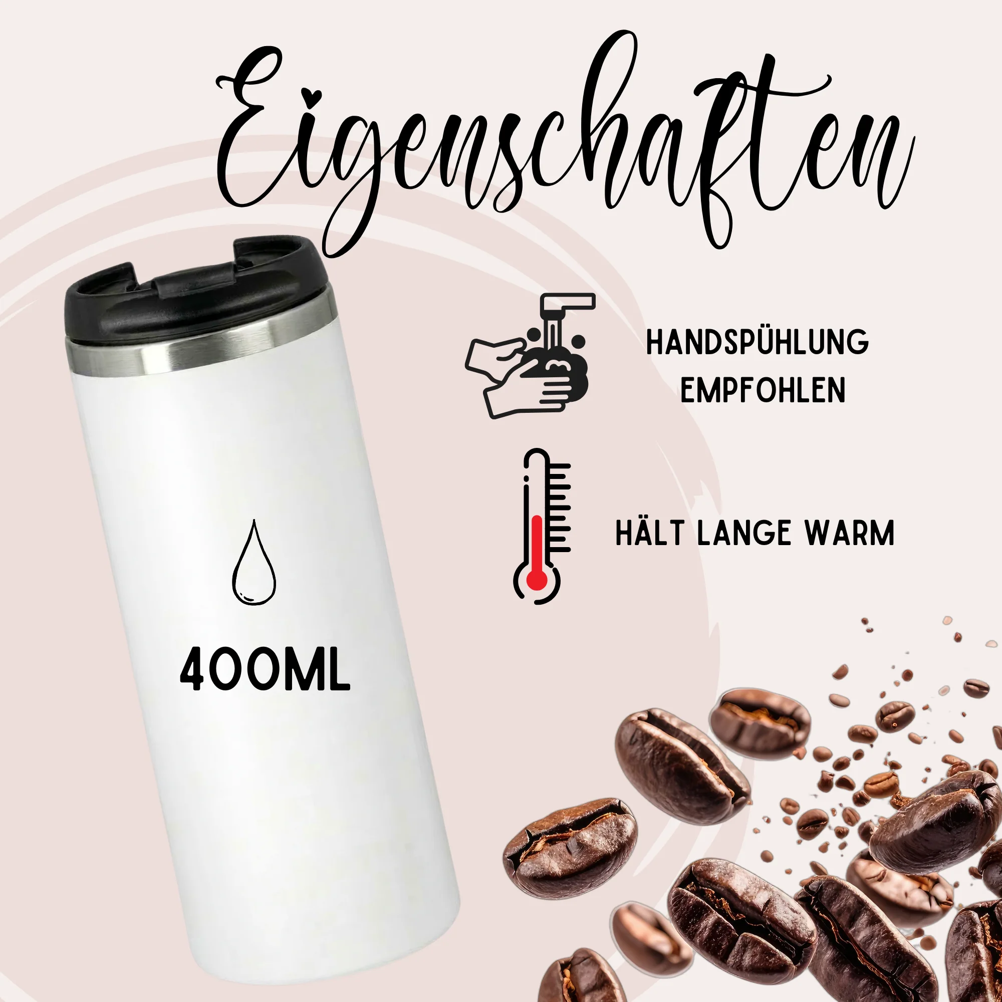Kaffeebecher Wunschname Blumen - Image 2