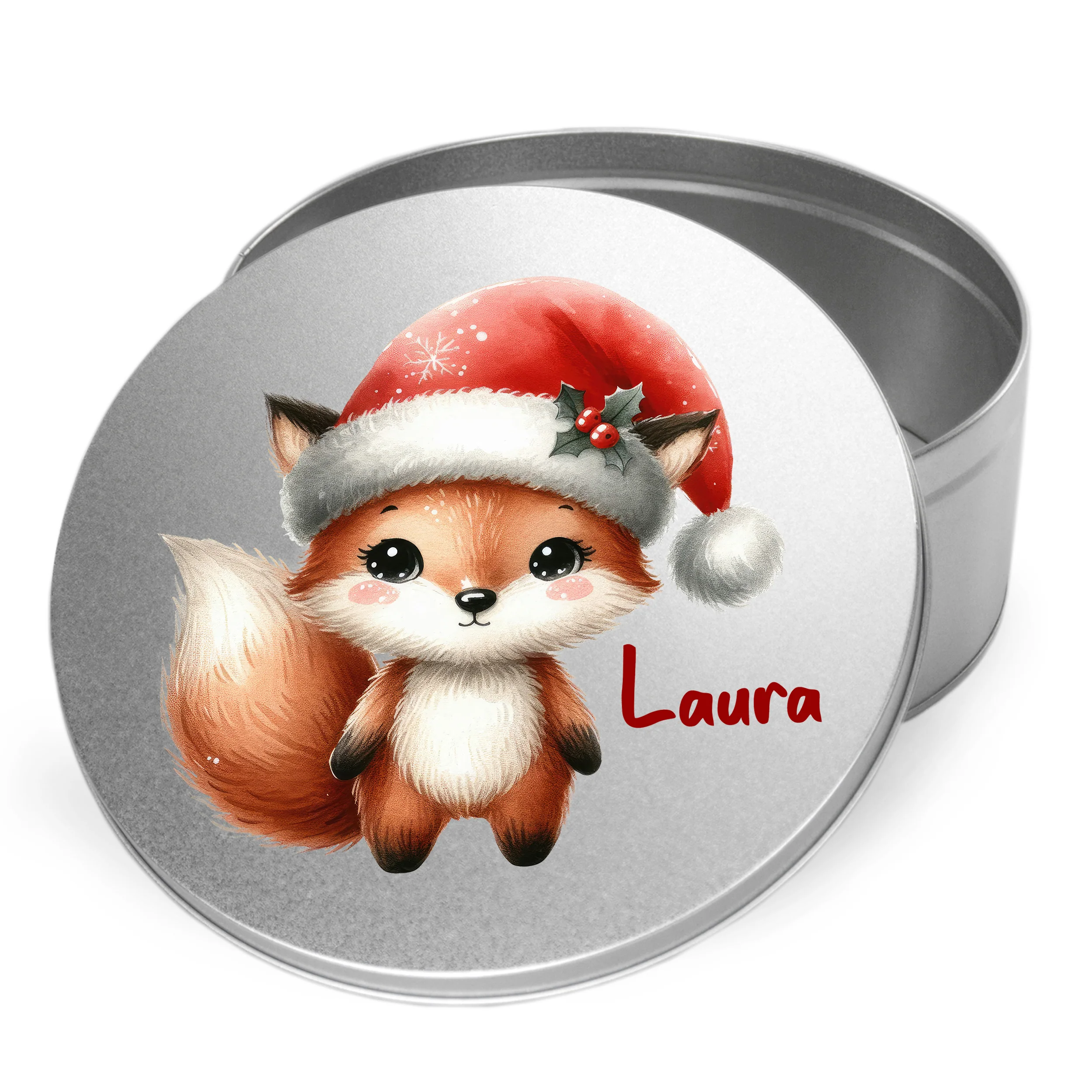 Keksdose Fuchs mit Weihnachtsmütze - Für süße Momente