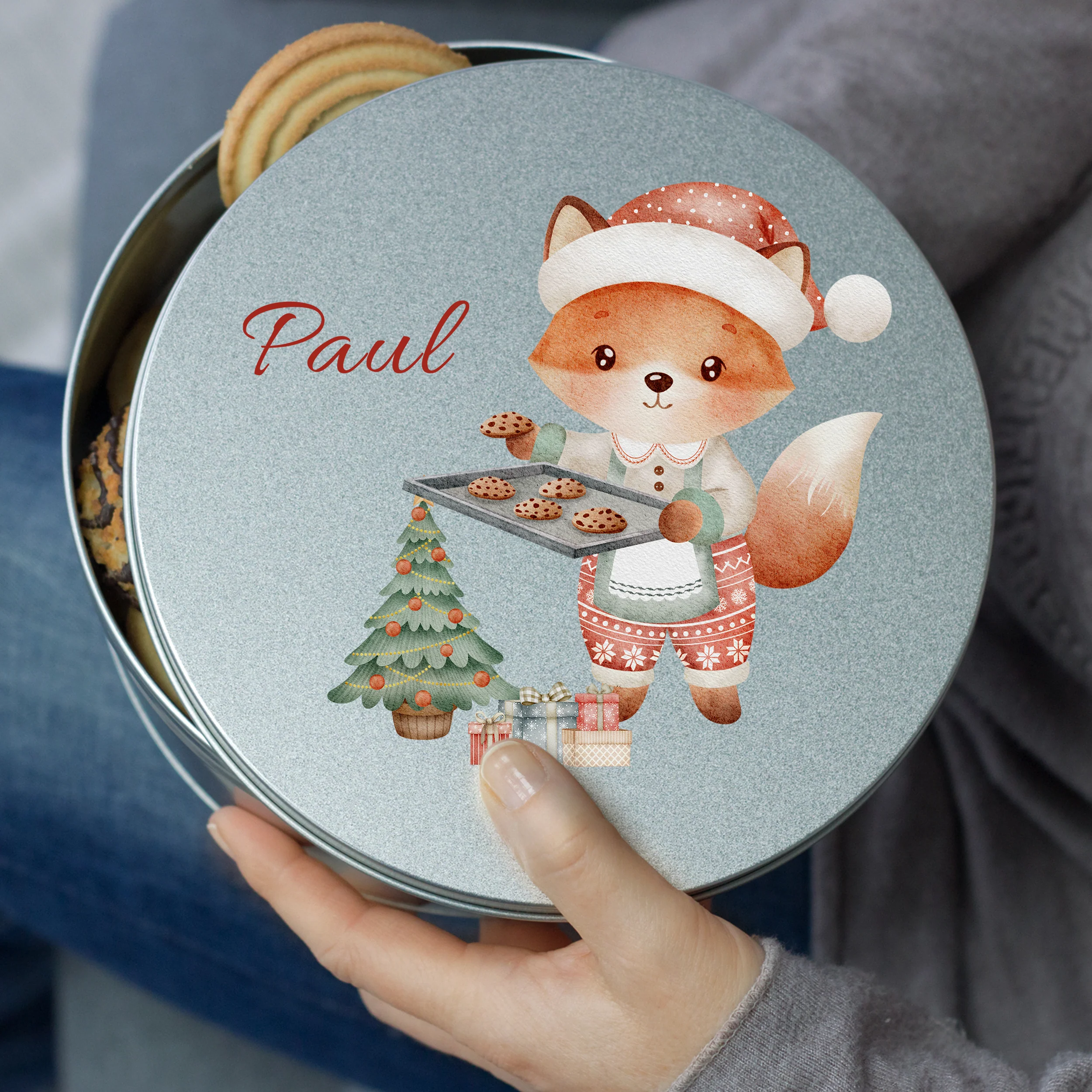 Keksdose mit Fuchs - Weihnachtsfreude für dein Zuhause - Image 5