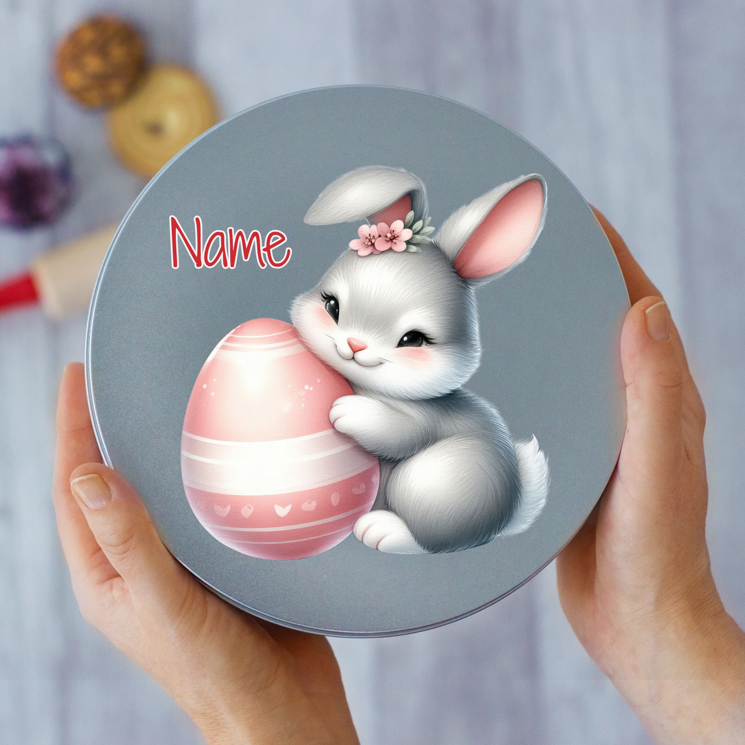 Keksdose mit niedlichem Hasenmotiv - Image 2