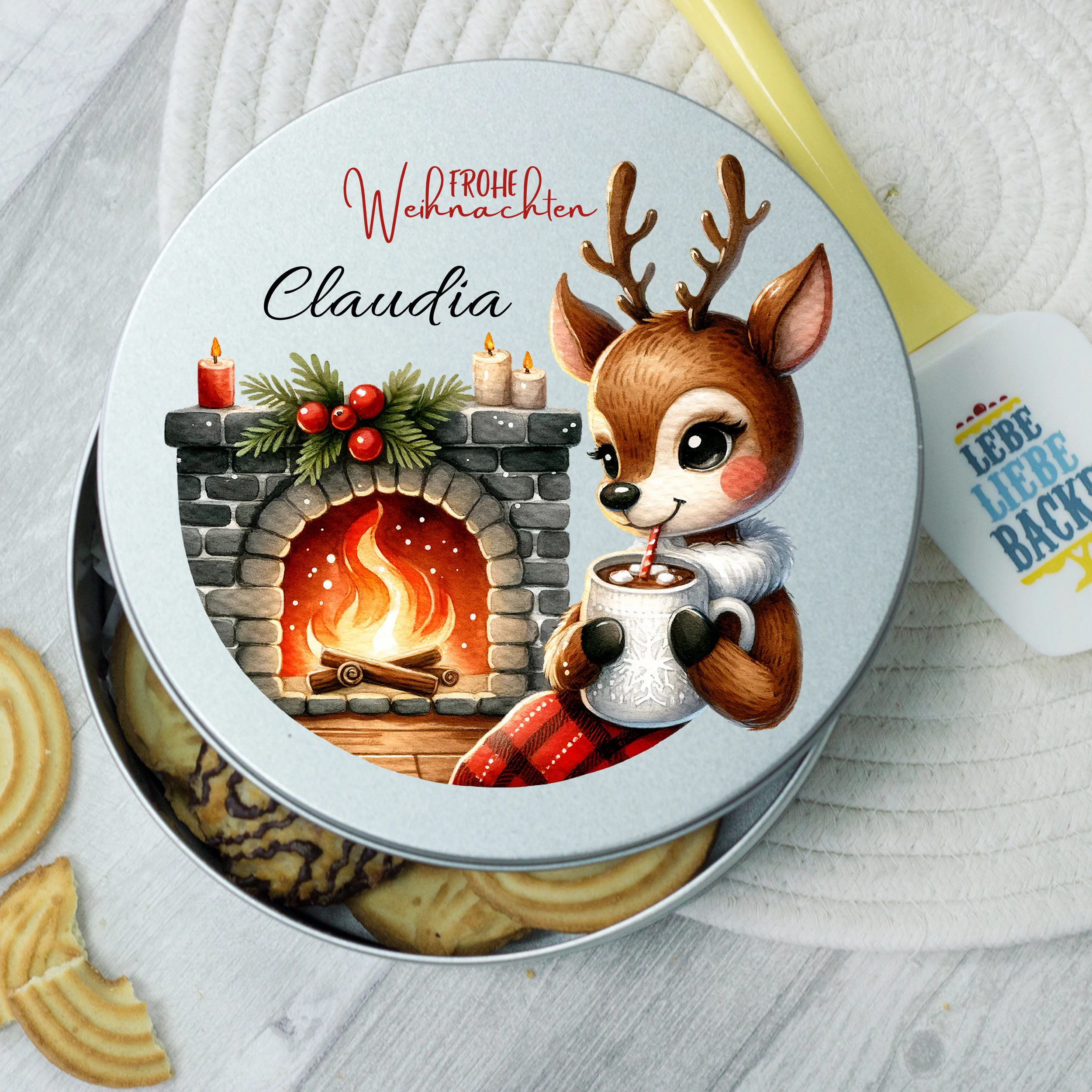 Keksdose mit Rentier - Für gemütliche Weihnachten - Image 4