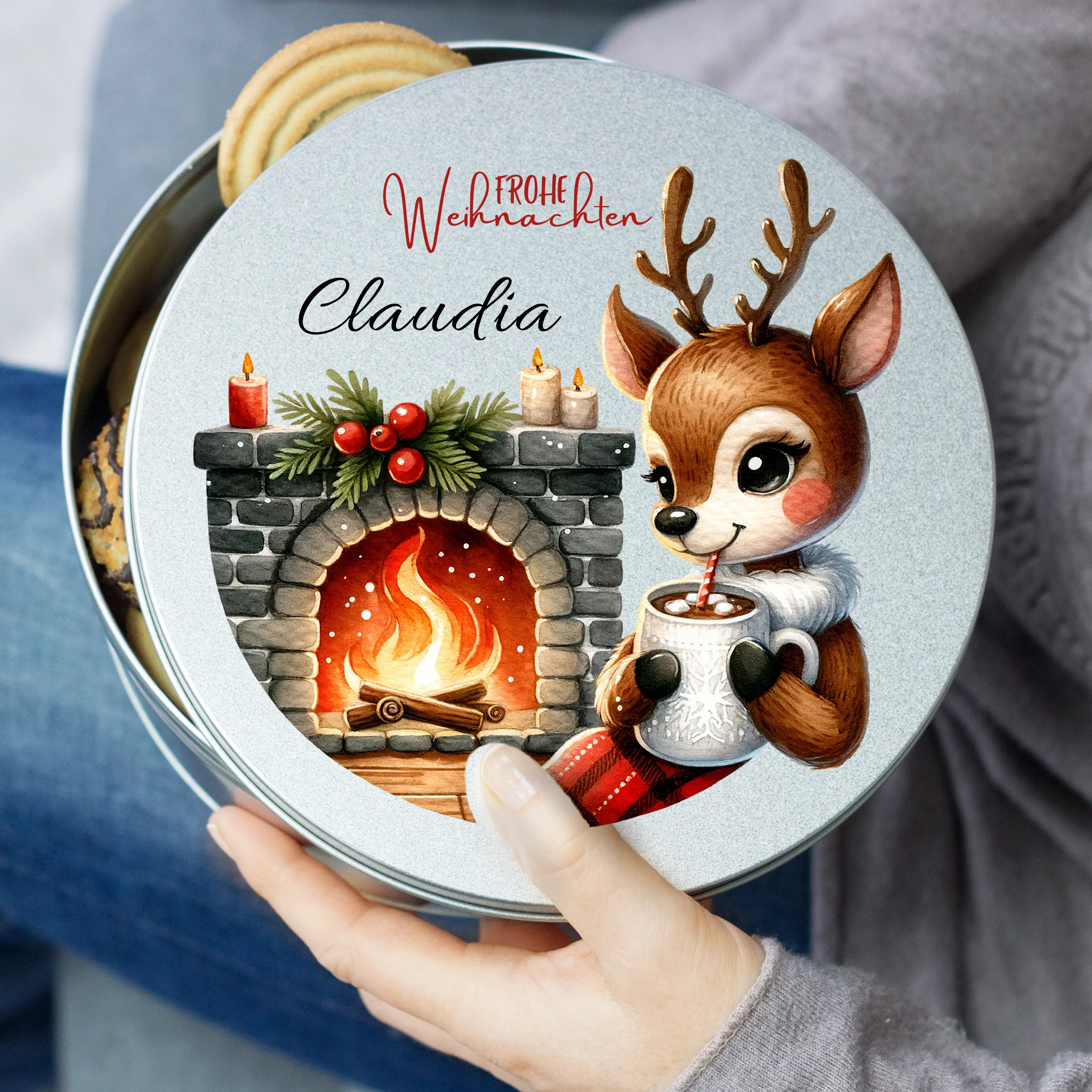 Keksdose mit Rentier - Für gemütliche Weihnachten - Image 5