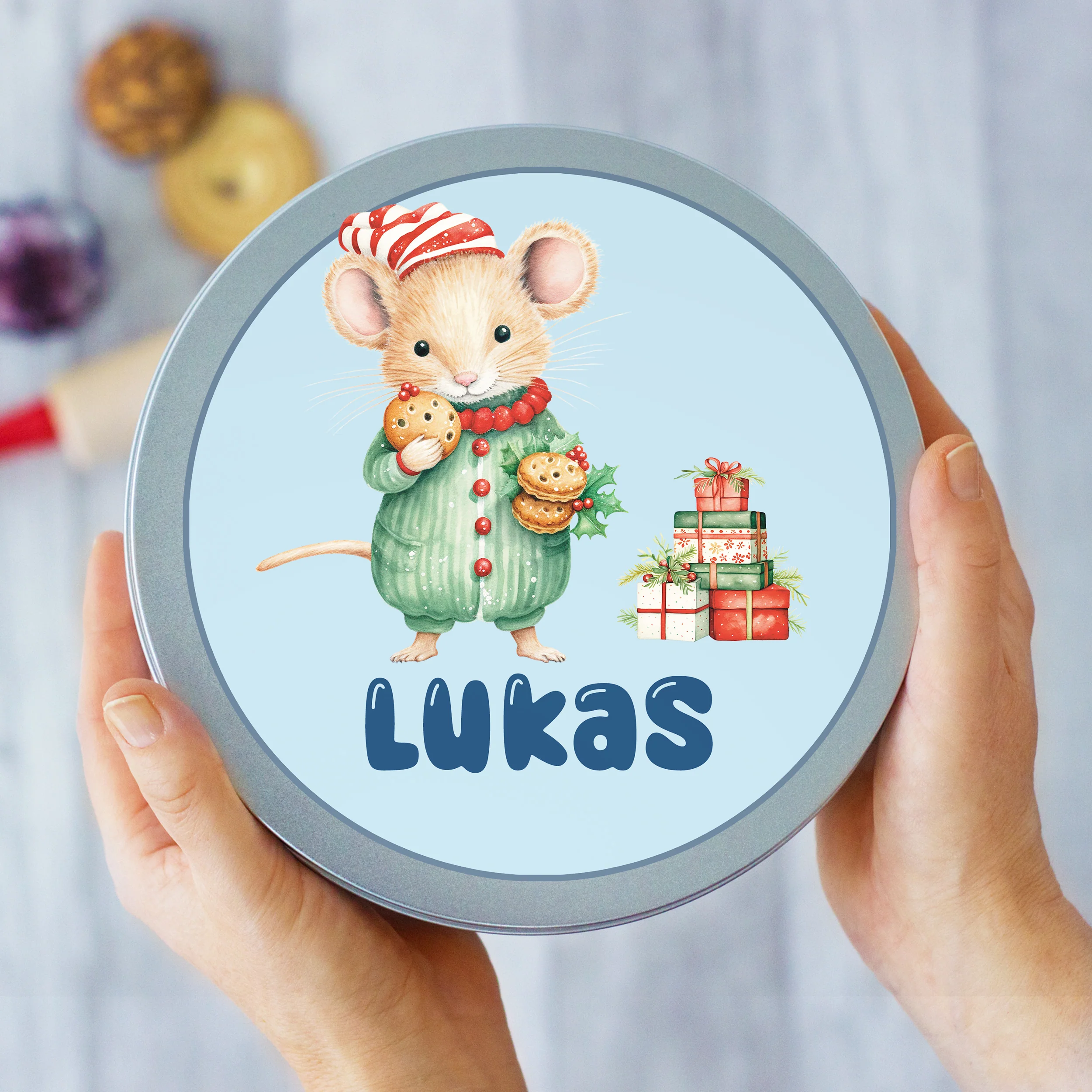 Keksdose mit süßer Maus - Für fröhliche Weihnachtsmomente - Image 3