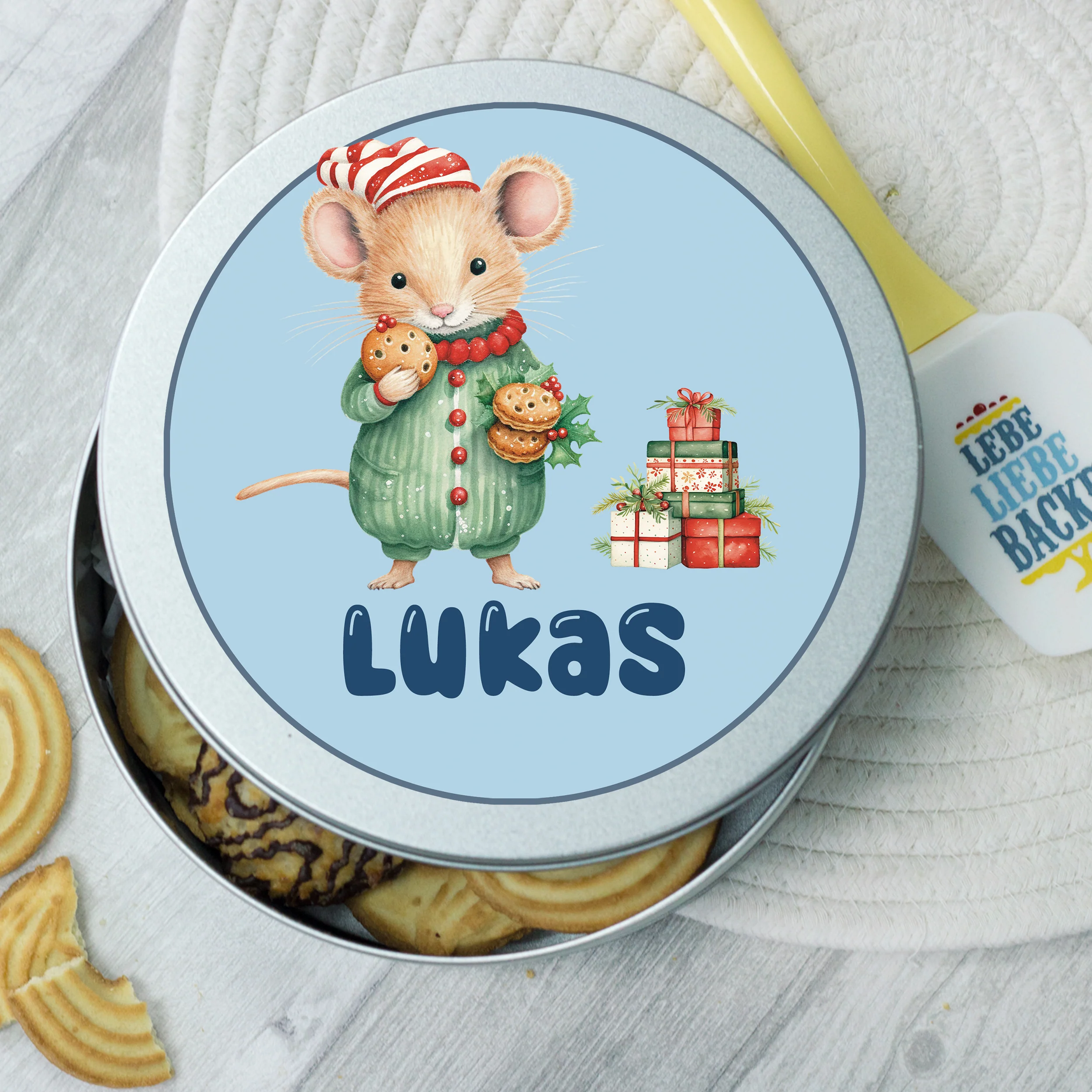 Keksdose mit süßer Maus - Für fröhliche Weihnachtsmomente - Image 4