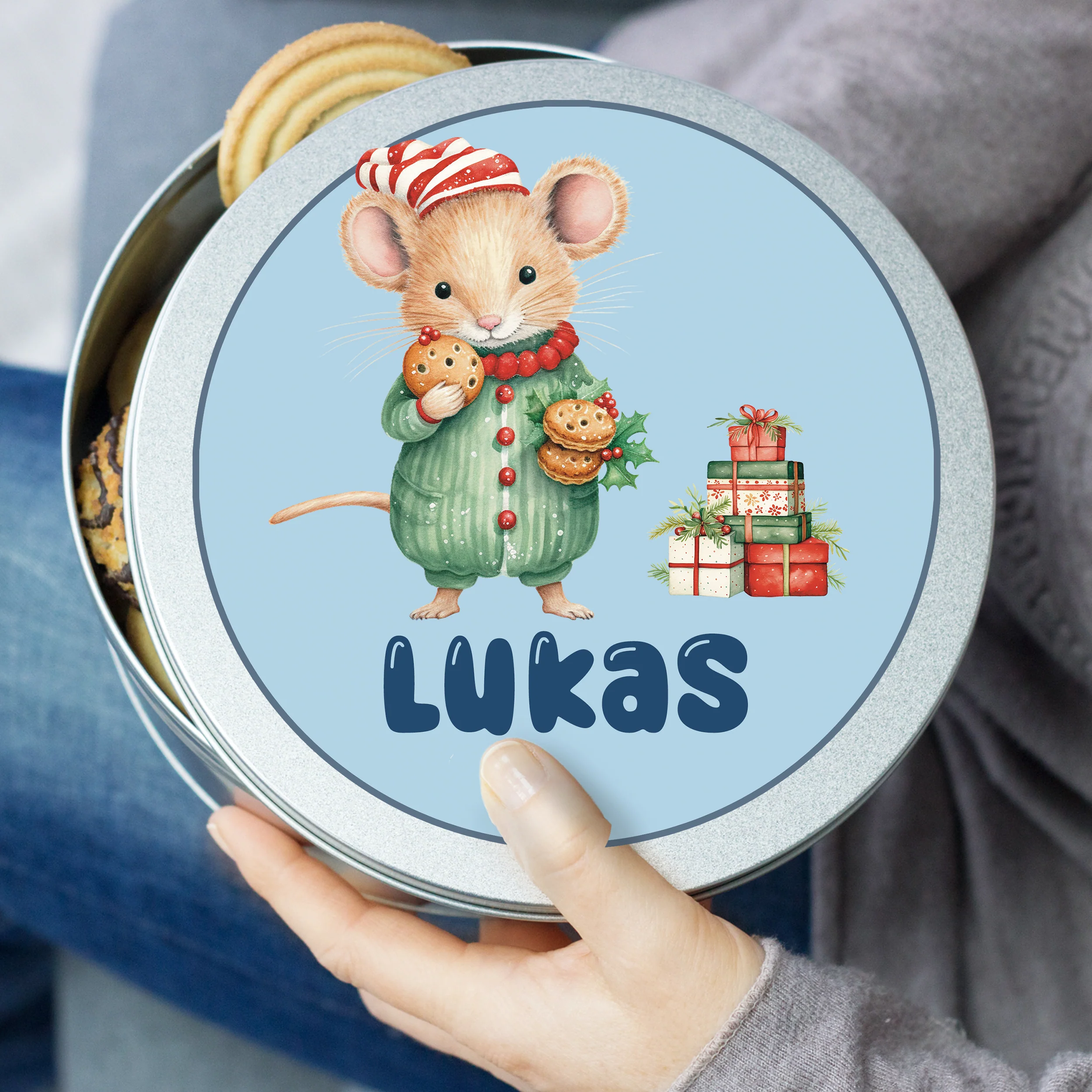 Keksdose mit süßer Maus - Für fröhliche Weihnachtsmomente - Image 5