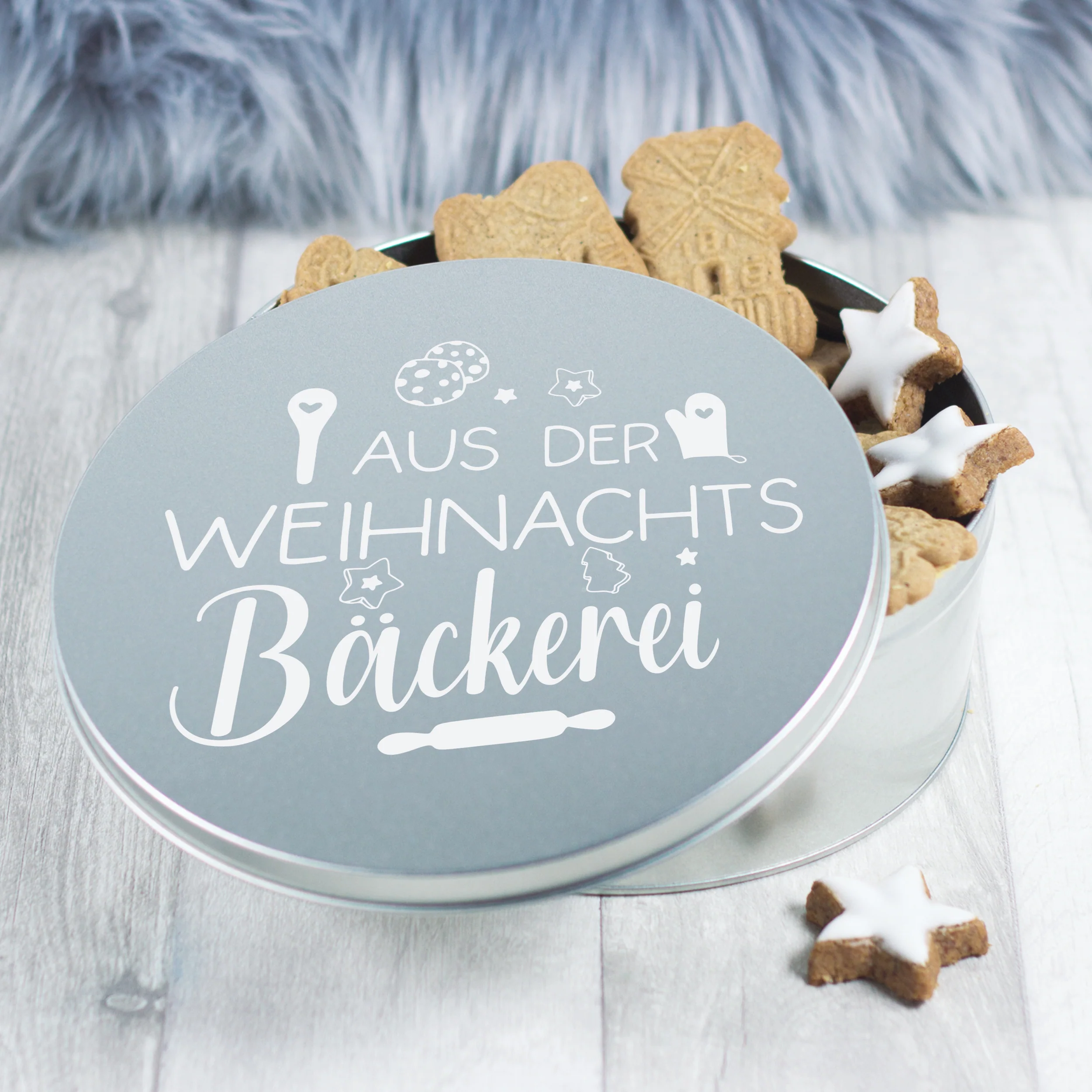 Keksdose mit Weihnachtsmotiv - Für festliche Backmomente - Image 2