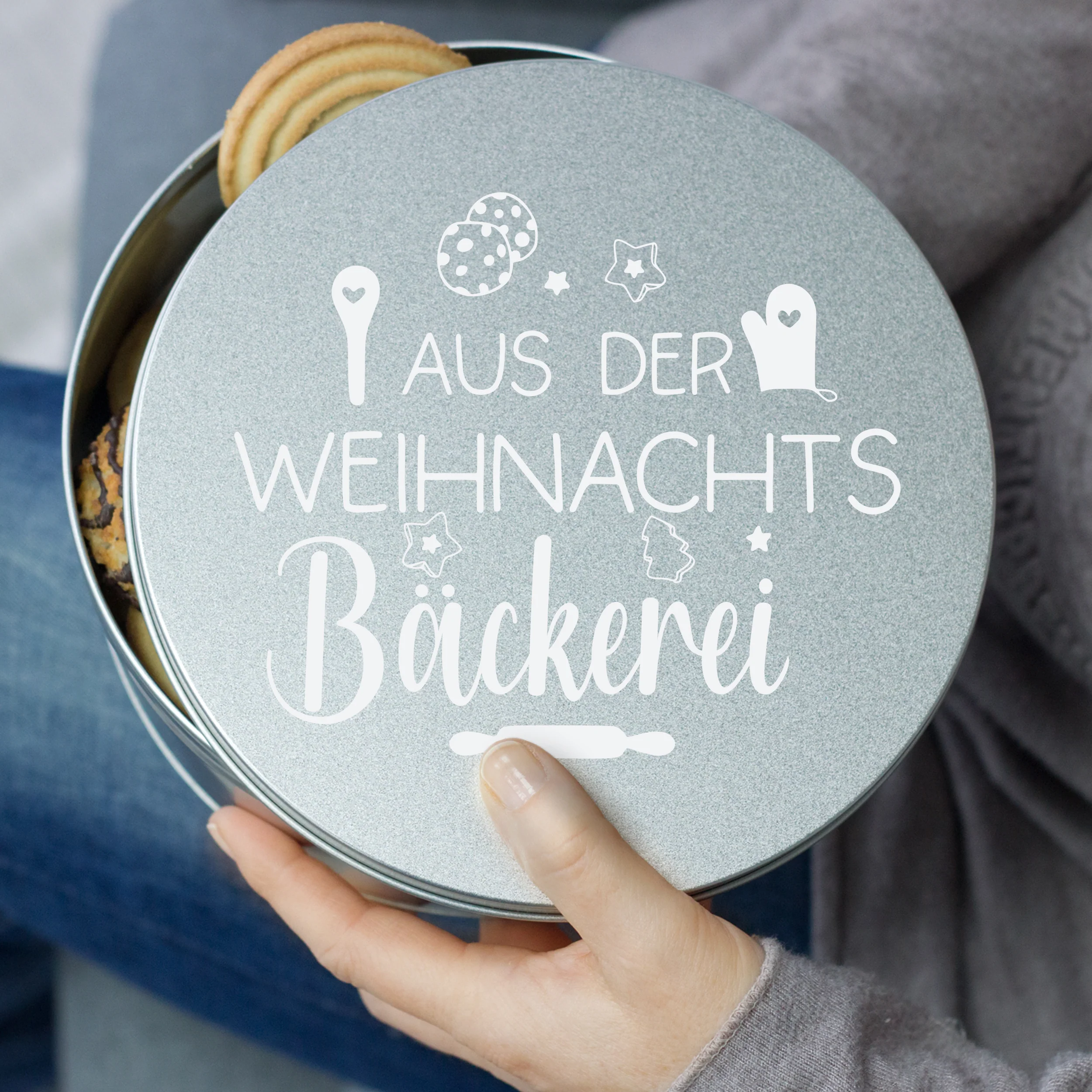 Keksdose mit Weihnachtsmotiv - Für festliche Backmomente - Image 3