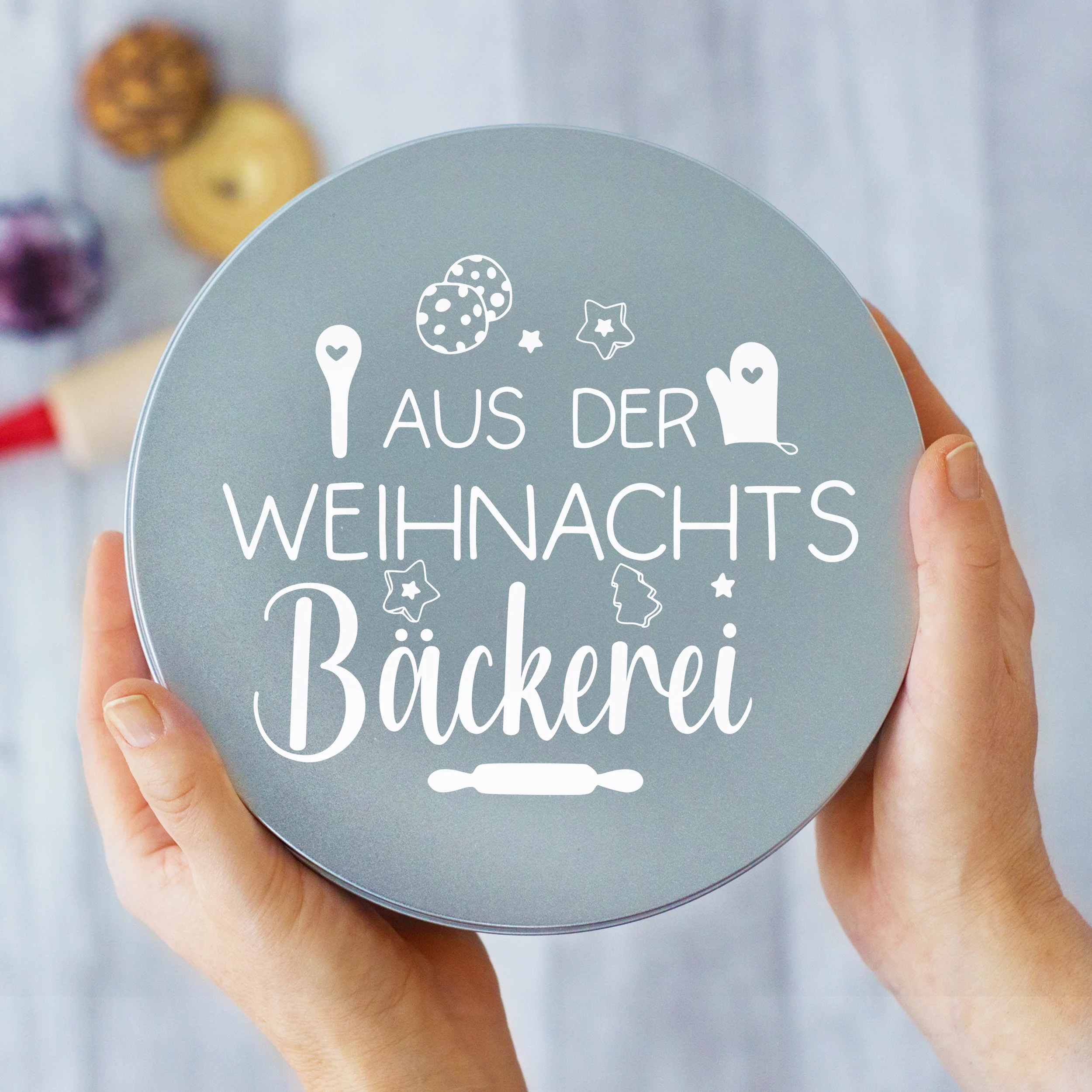 Keksdose mit Weihnachtsmotiv - Für festliche Backmomente - Image 4