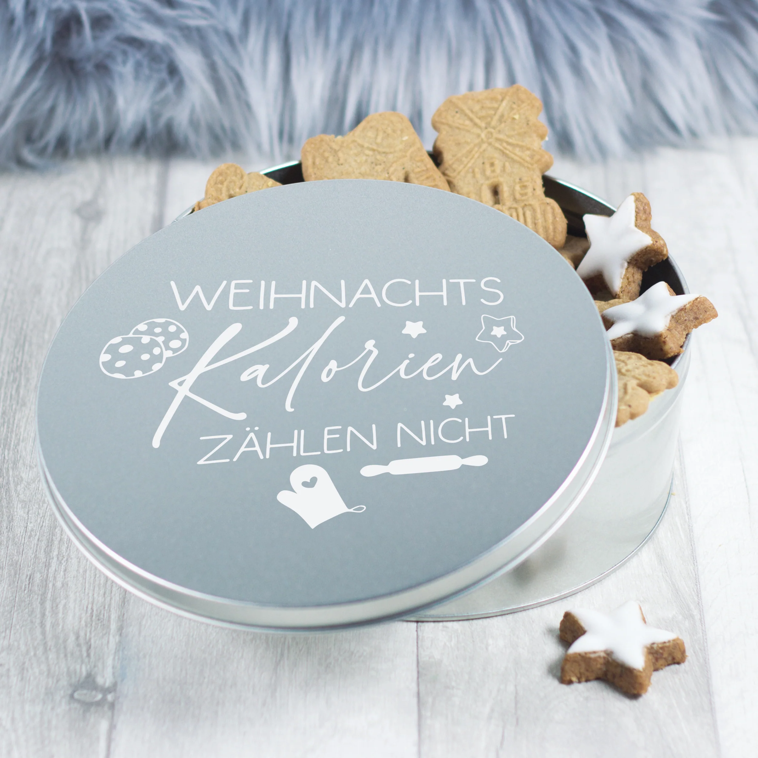 Keksdose Weihnachten - Kalorien zählen nicht! - Image 2