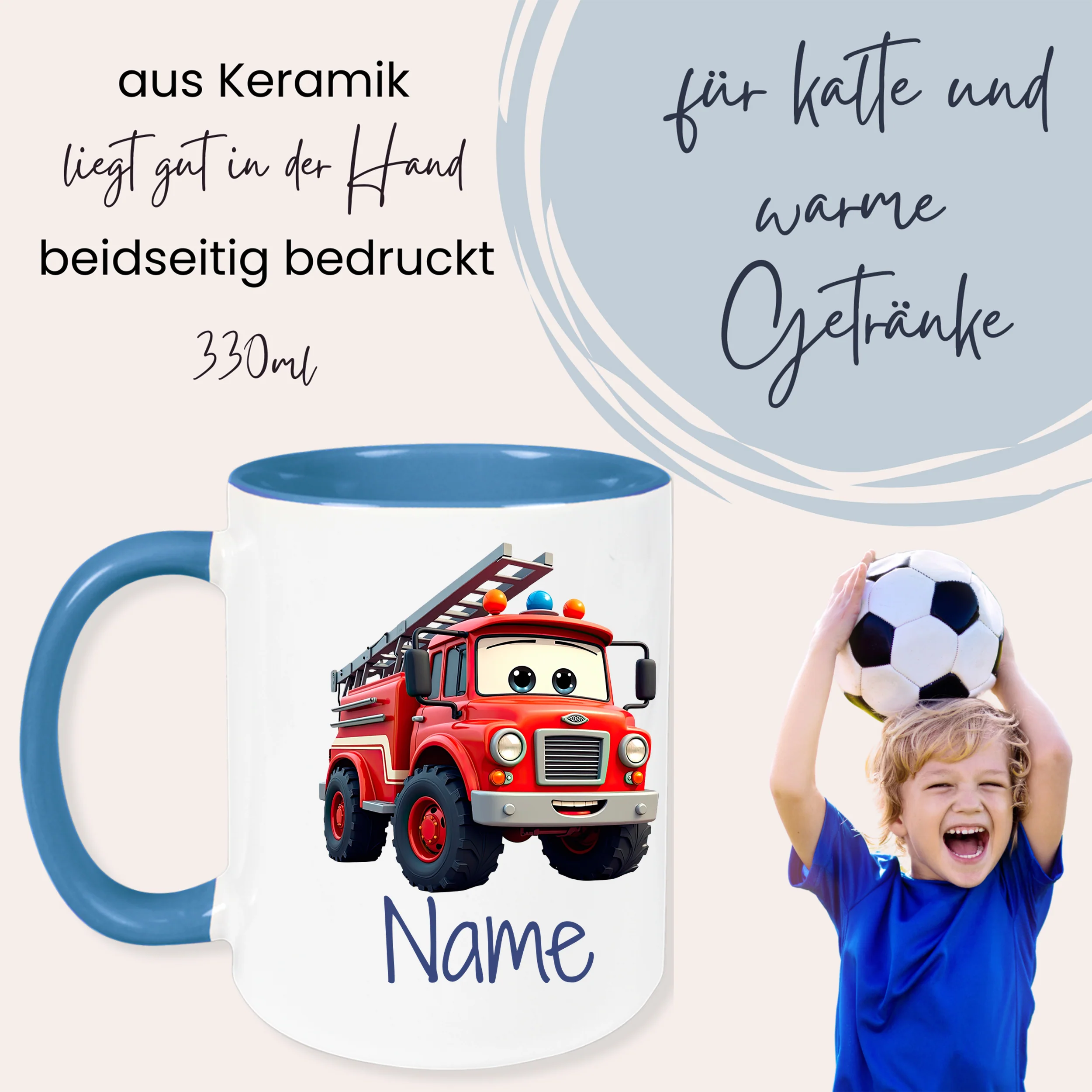 Kindertasse Feuerwehrmann - Für kleine Helden im Alltag - Image 3