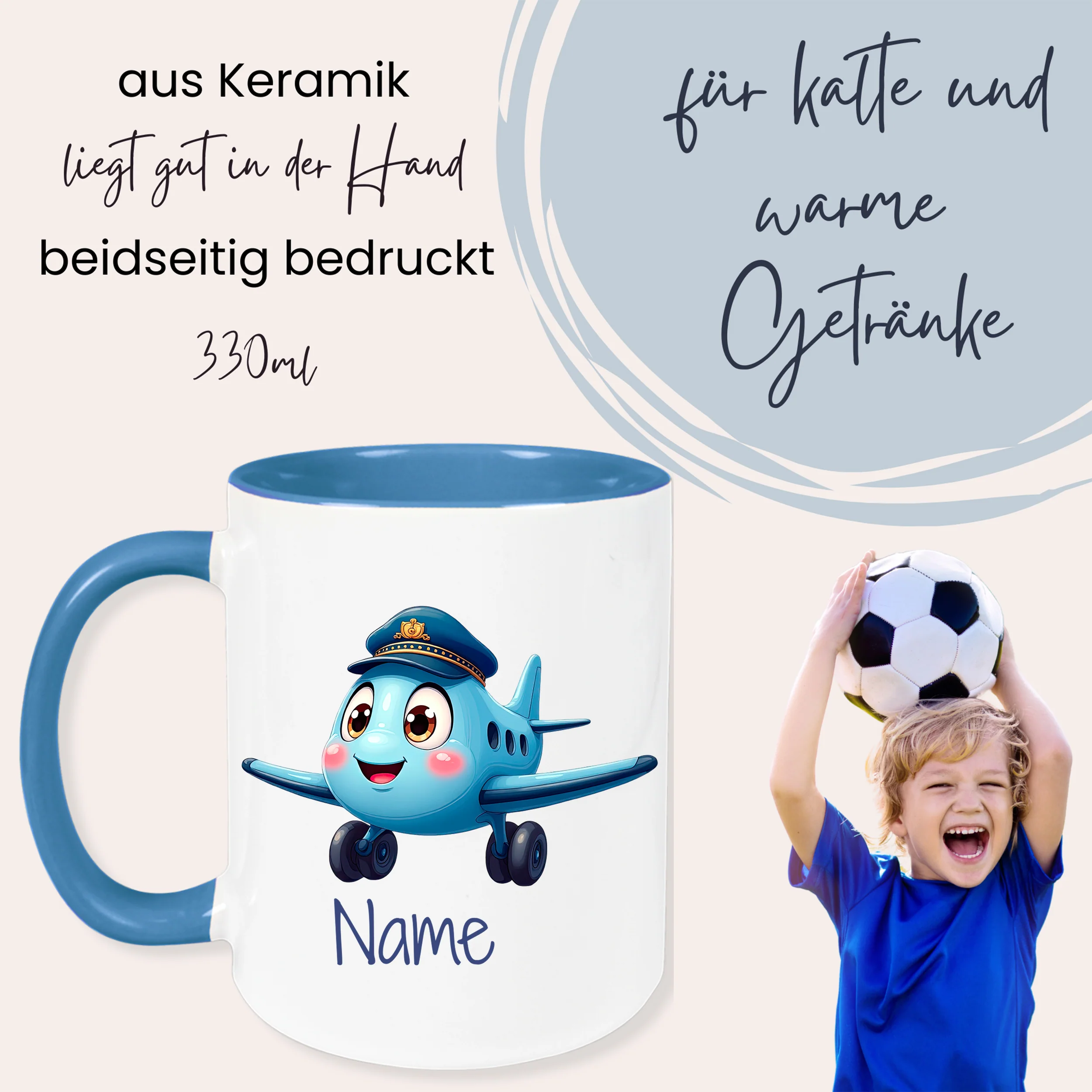 Kindertasse Flugzeug - Für kleine Abenteurer - Image 3