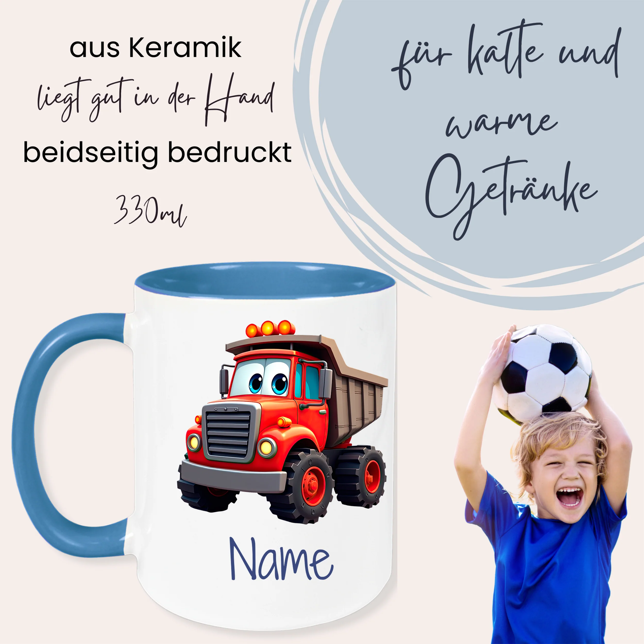 Kindertasse Lkw - Für kleine Baumeister und Abenteurer - Image 3