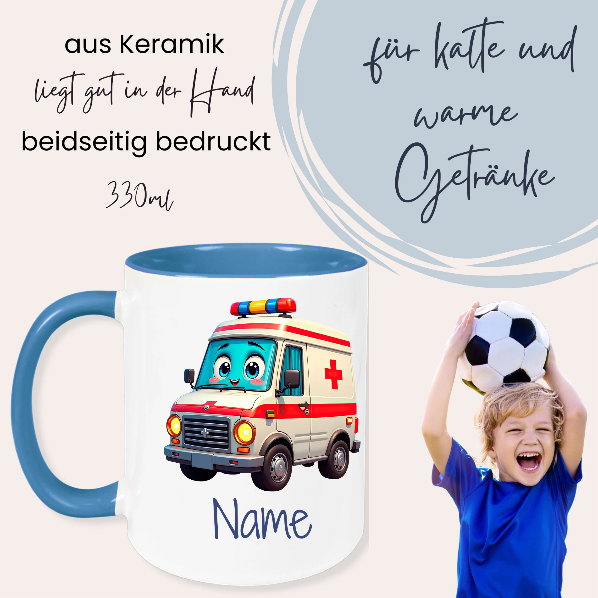 Kindertasse Rettungswagen - Für kleine Helden im Alltag - Image 3