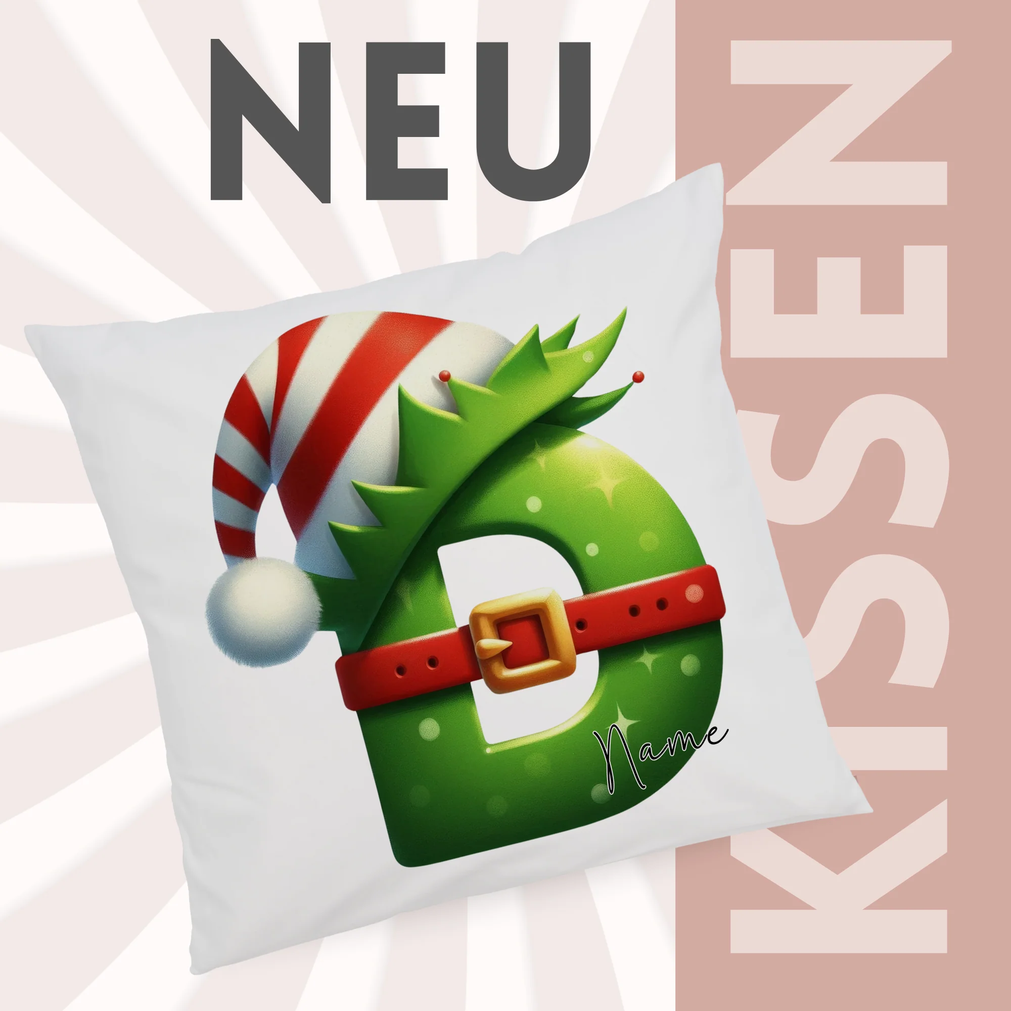 Kissenbezug Buchstabe D - Image 2
