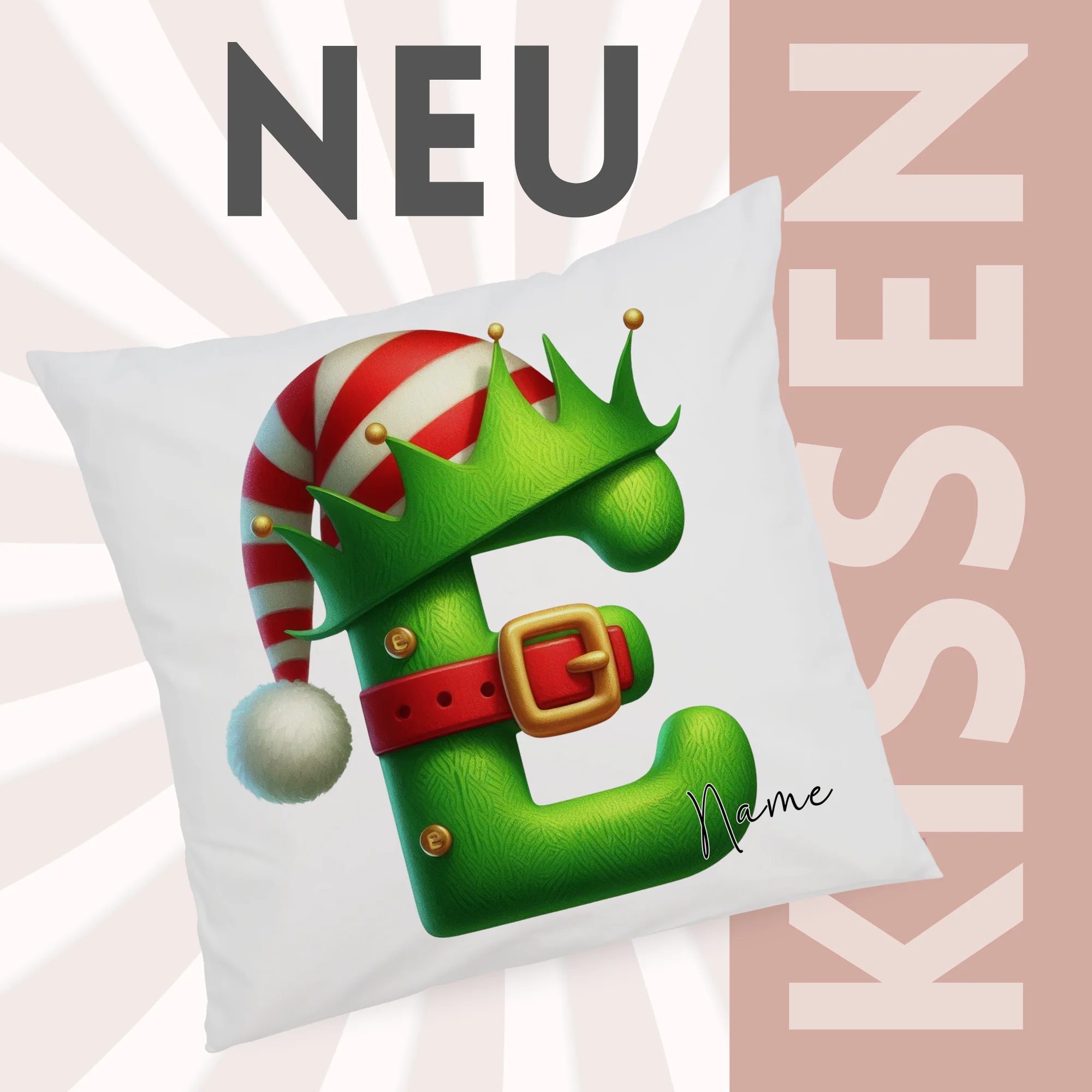 Kissenbezug Buchstabe E - Image 2