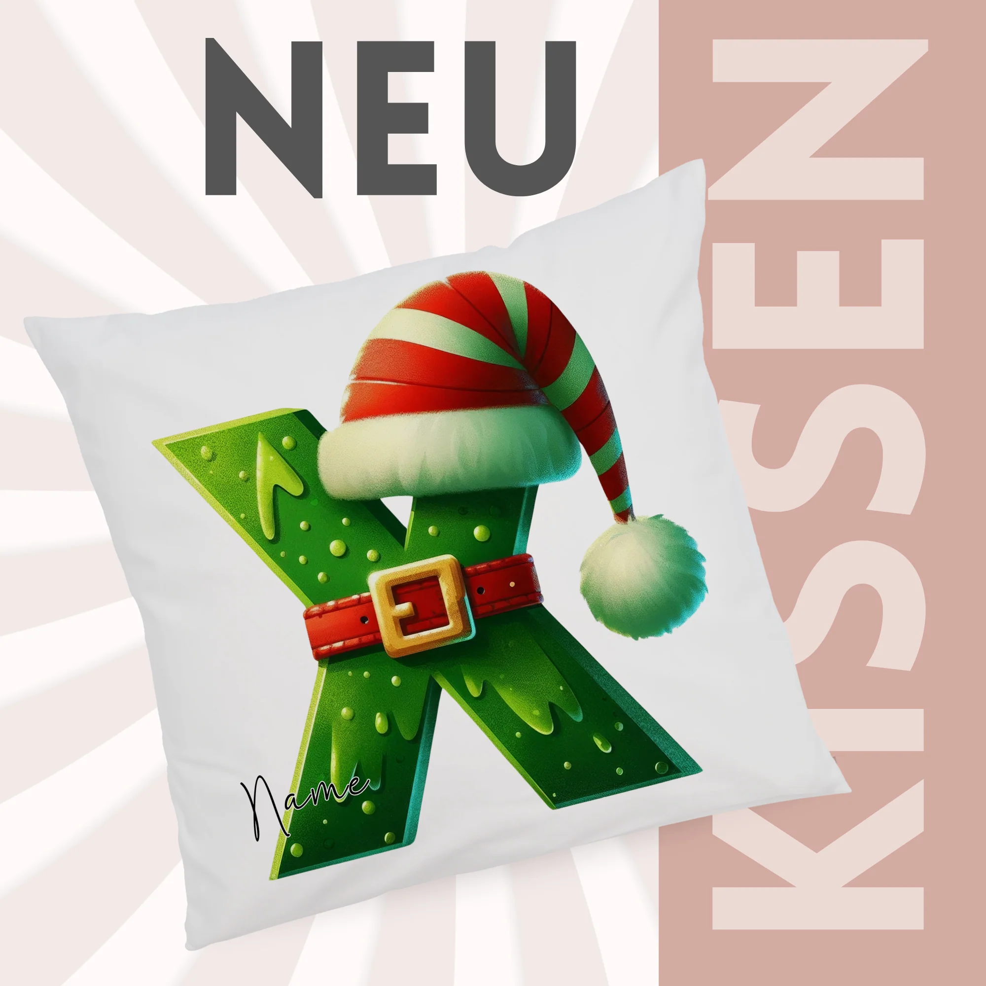 Kissenbezug Buchstabe X - Image 2
