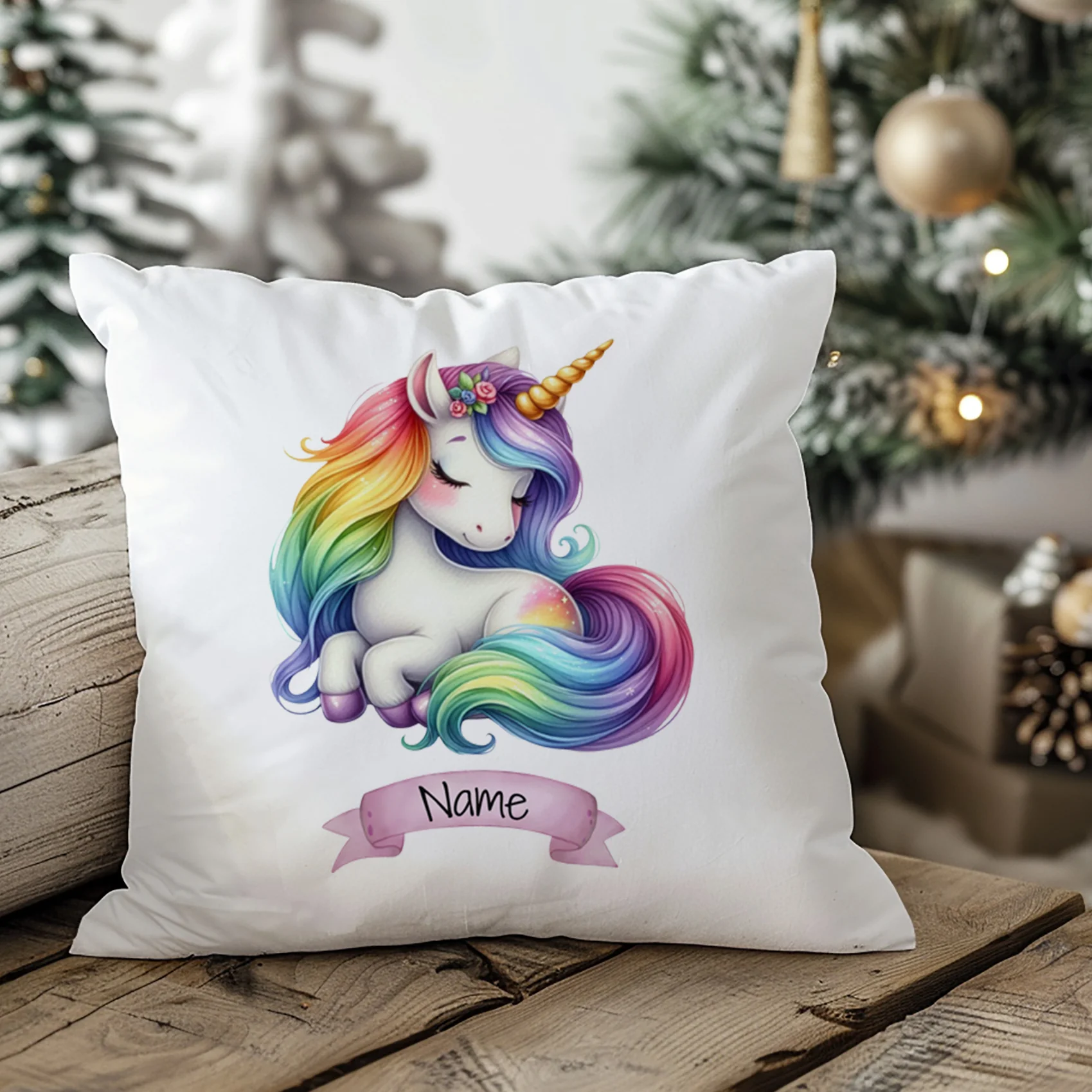 Kissenbezug Einhorn Regenbogen - Image 3