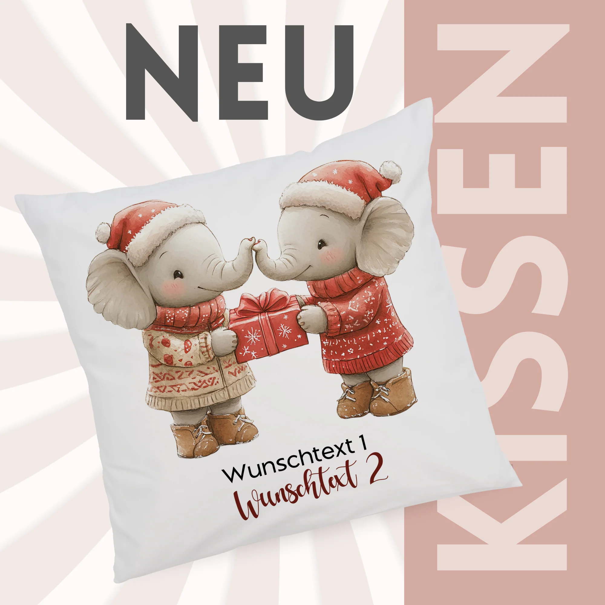 Kissenbezug Elefantenfreunde - Für liebevolle Momente - Image 2
